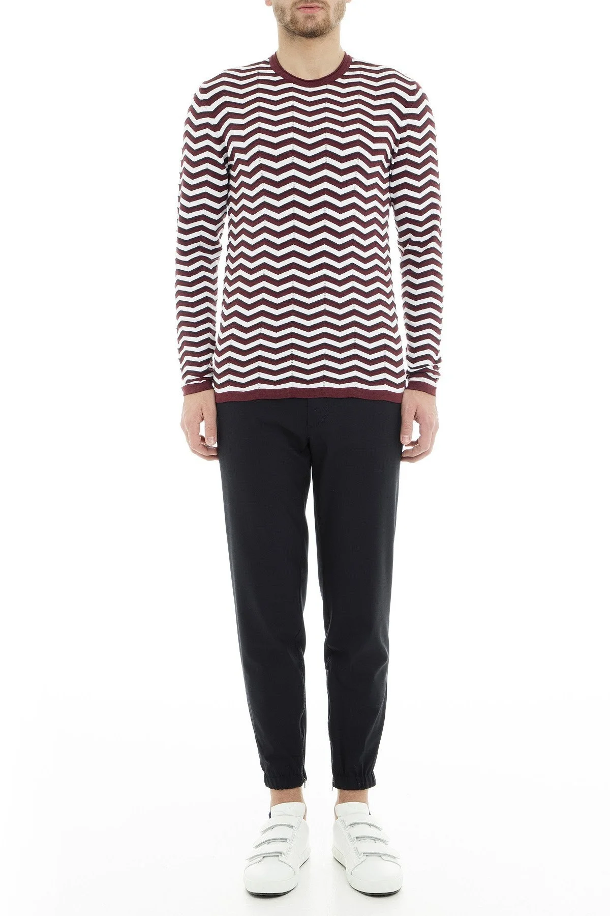 Emporio Armani Erkek Kazak 3G1MT6 1MWTZ F301 BORDO - 5