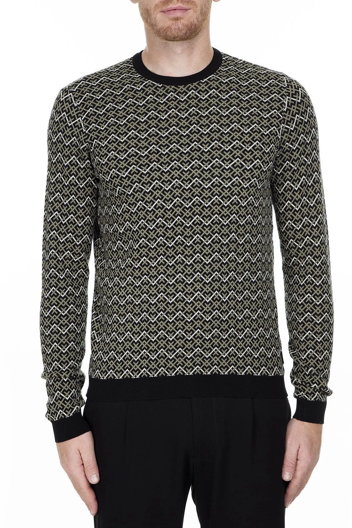 Emporio Armani Erkek Kazak 6G1MTU 1M8DZ F503 YEŞİL - 1