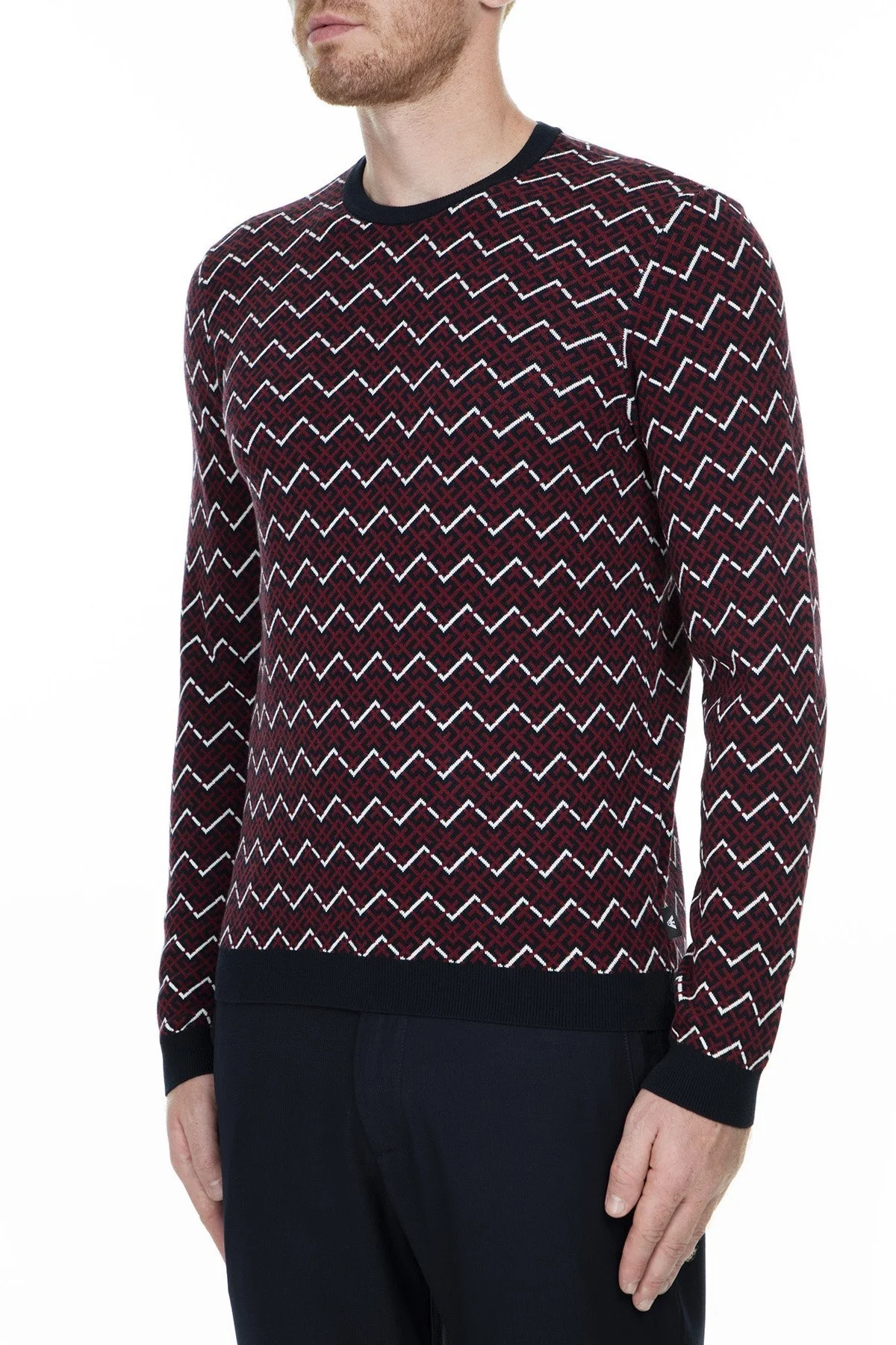 Emporio Armani Erkek Kazak 6G1MTU 1M8DZ F923 BORDO - 3