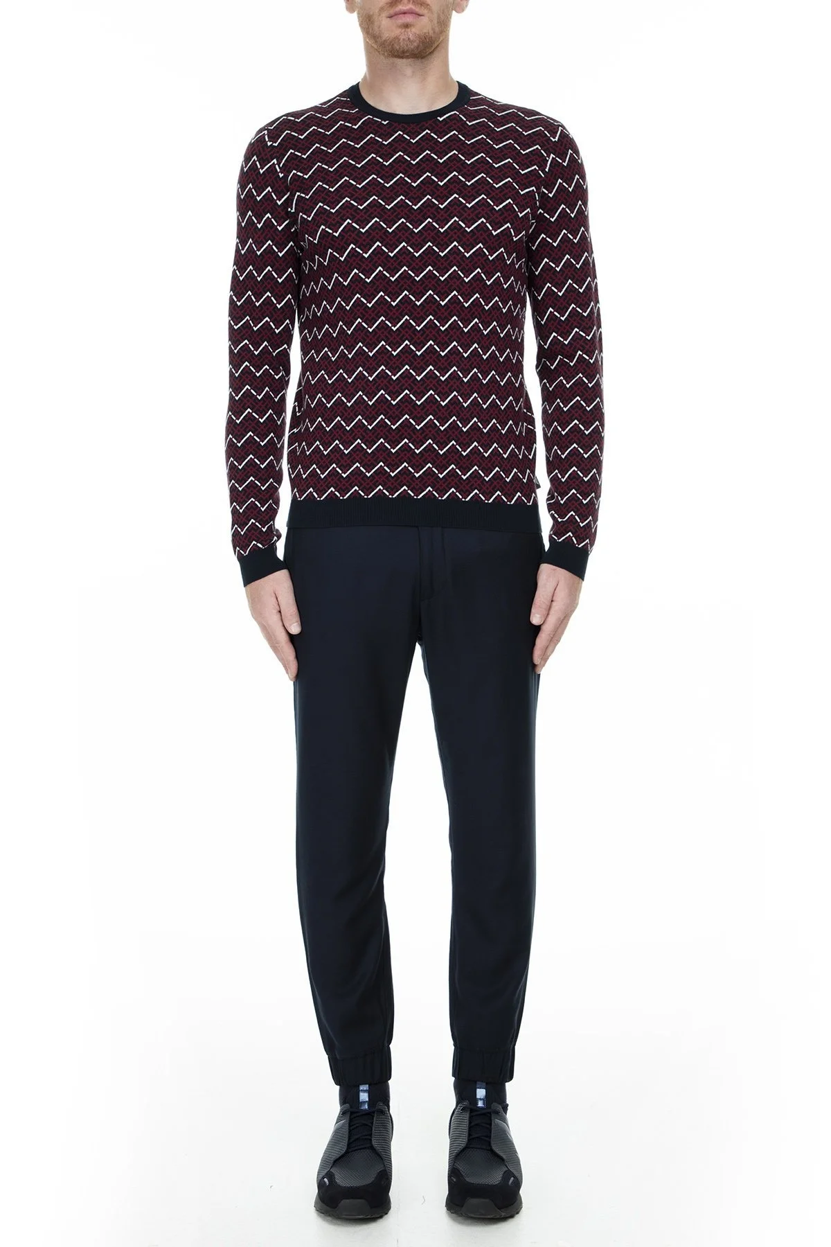 Emporio Armani Erkek Kazak 6G1MTU 1M8DZ F923 BORDO - 5