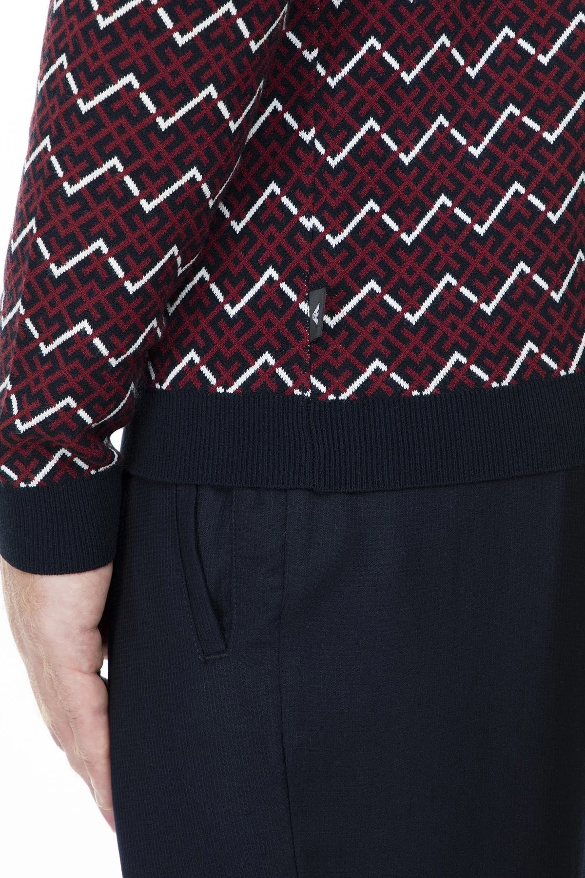 Emporio Armani Erkek Kazak 6G1MTU 1M8DZ F923 BORDO - 7