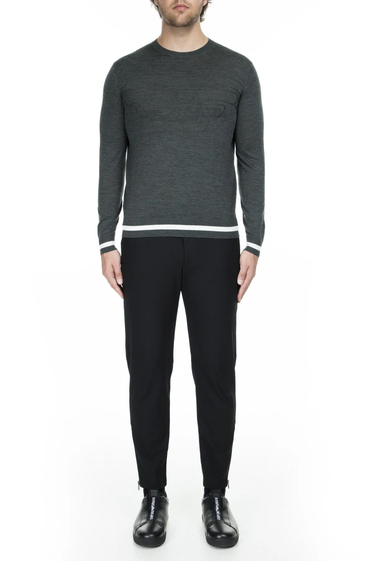 Emporio Armani Erkek Kazak 6G1MXB 1MNWZ 0548 HAKİ - 5