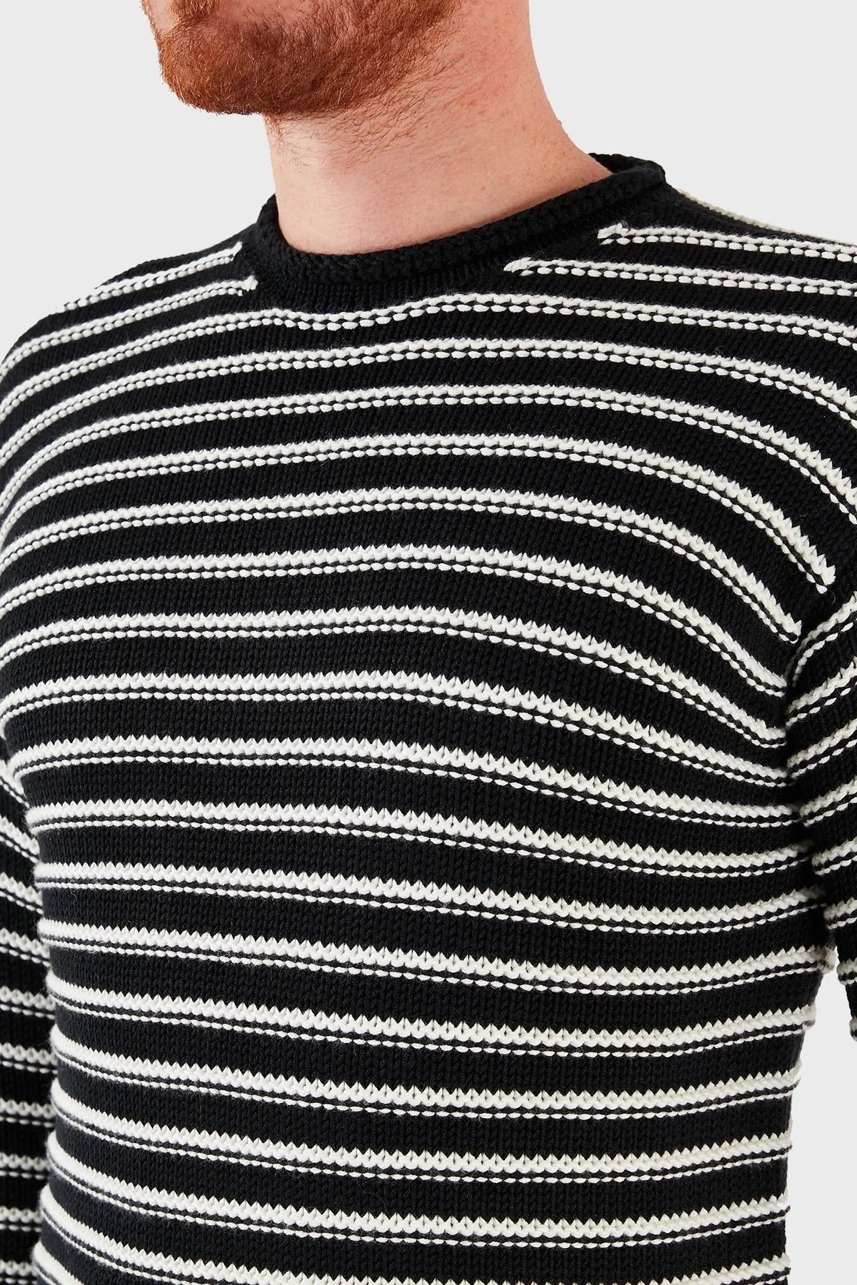 Emporio Armani Erkek Kazak 6K1MT6 1MD2Z 09E7 LACİVERT-BEYAZ - 6