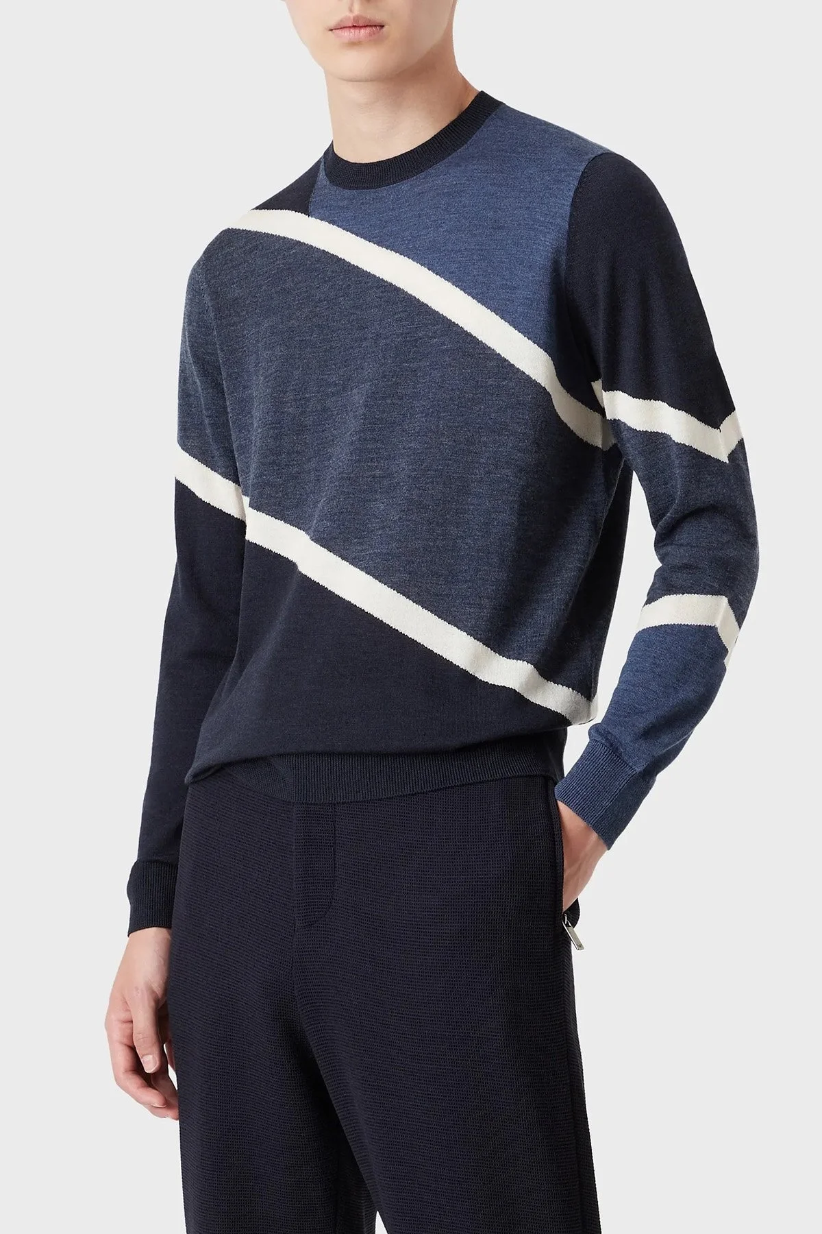 Emporio Armani Erkek Kazak 6K1MTD 1MXPZ F993 LACİVERT-MAVİ - 1