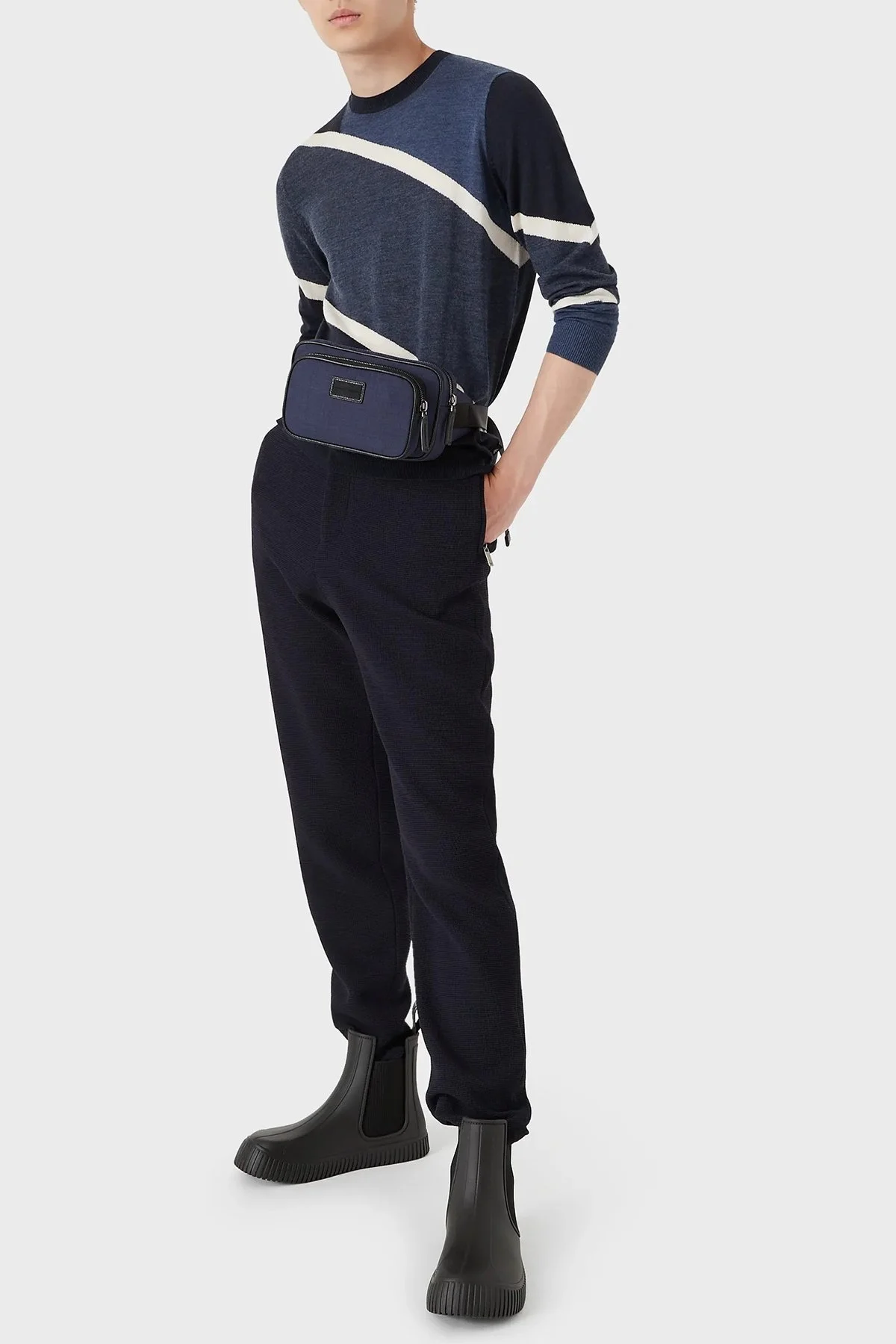 Emporio Armani Erkek Kazak 6K1MTD 1MXPZ F993 LACİVERT-MAVİ - 3