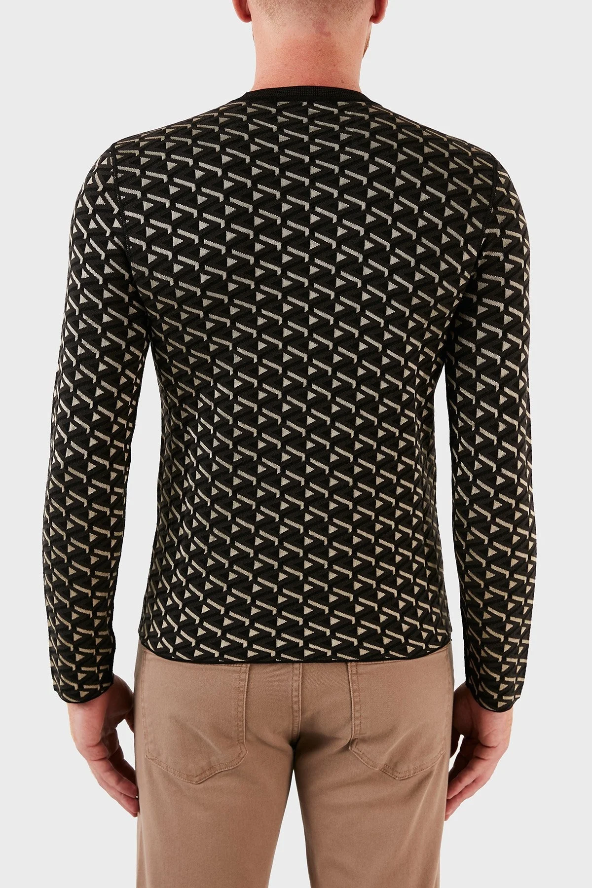 Emporio Armani Erkek Kazak 6K1MYA 1MFCZ F053 YEŞİL-BEJ - 2