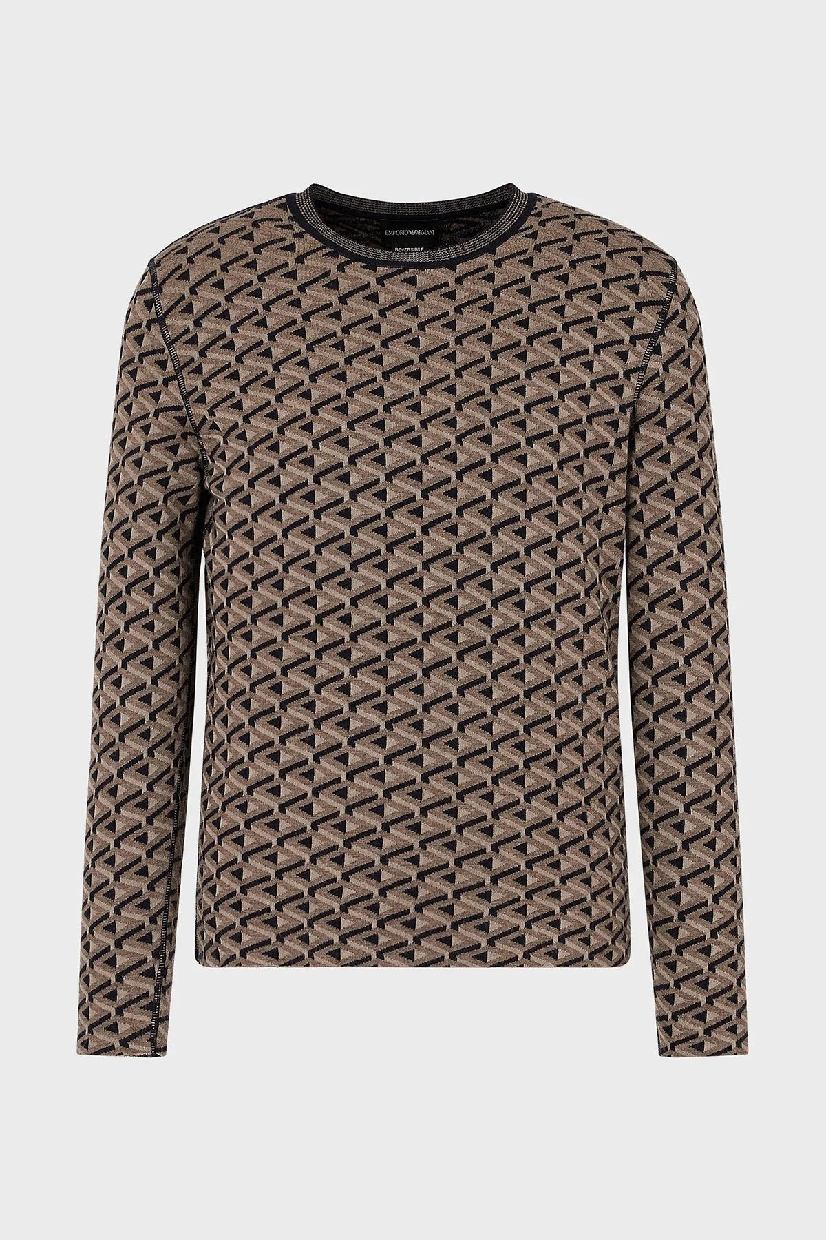 Emporio Armani Bisiklet Yaka Yün Karışımlı Erkek Kazak 6K1MYA 1MFCZ F914 LACİVERT - 4