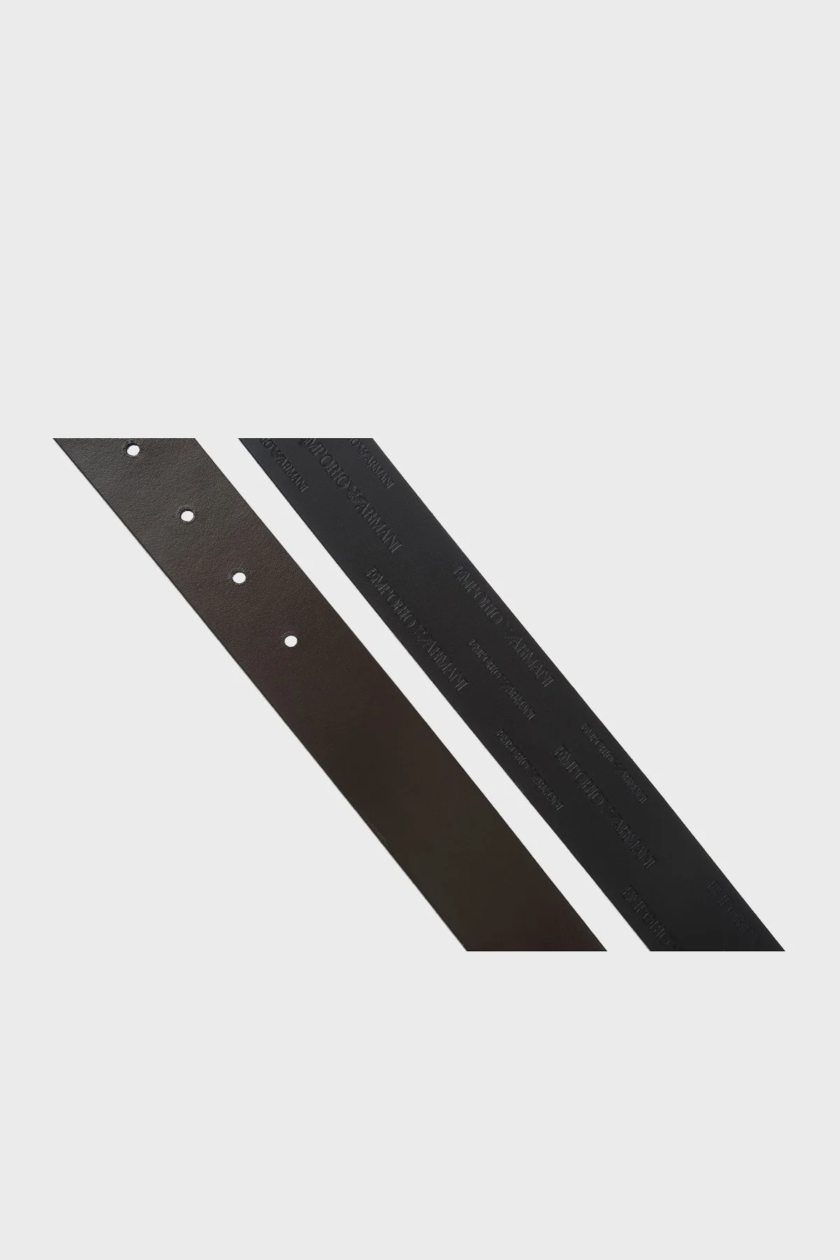 Emporio Armani Logo Baskılı Ters Çevrilebilir Kayış % 100 Deri Erkek Kemer Y4S426 YTU5J 88044 SİYAH-KAHVE - 6