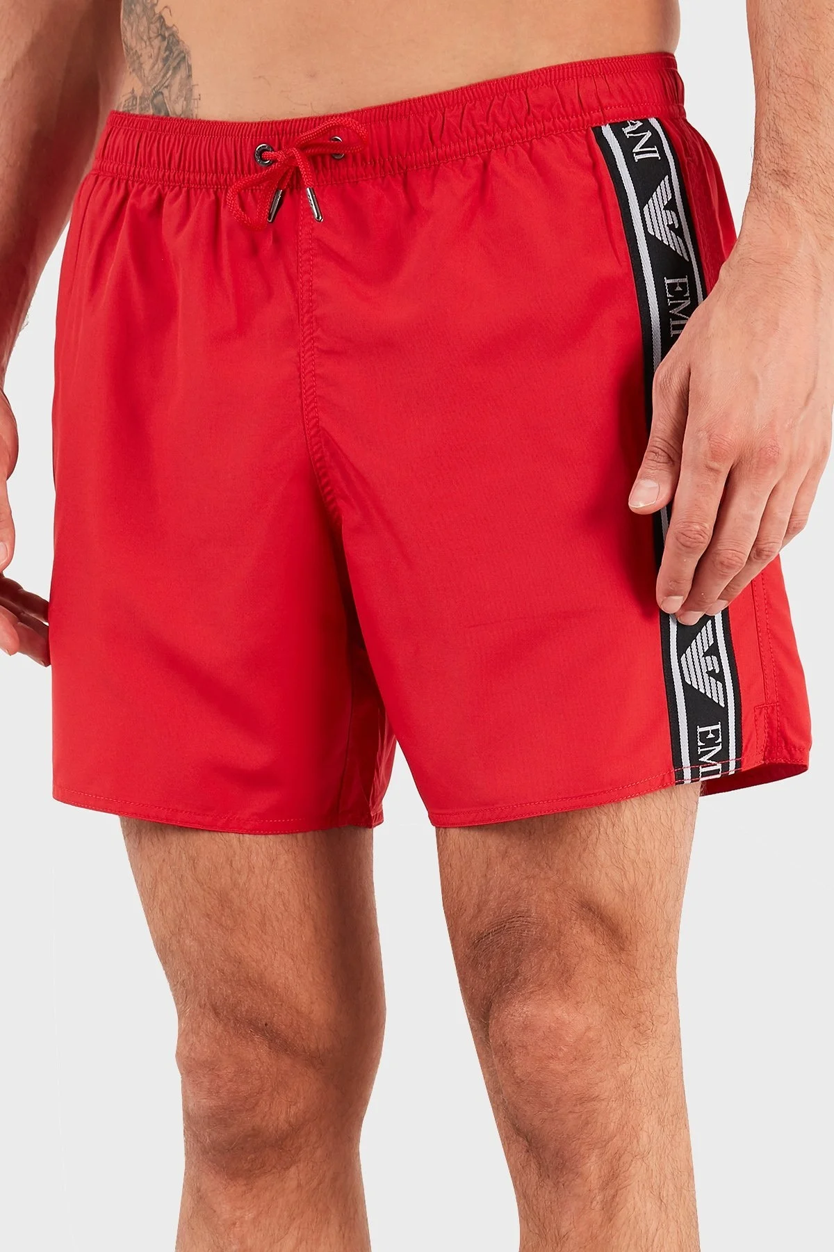 Emporio Armani Belden Bağlamalı Cepli Erkek Mayo Short S 211740 1P443 06574 KIRMIZI - 4