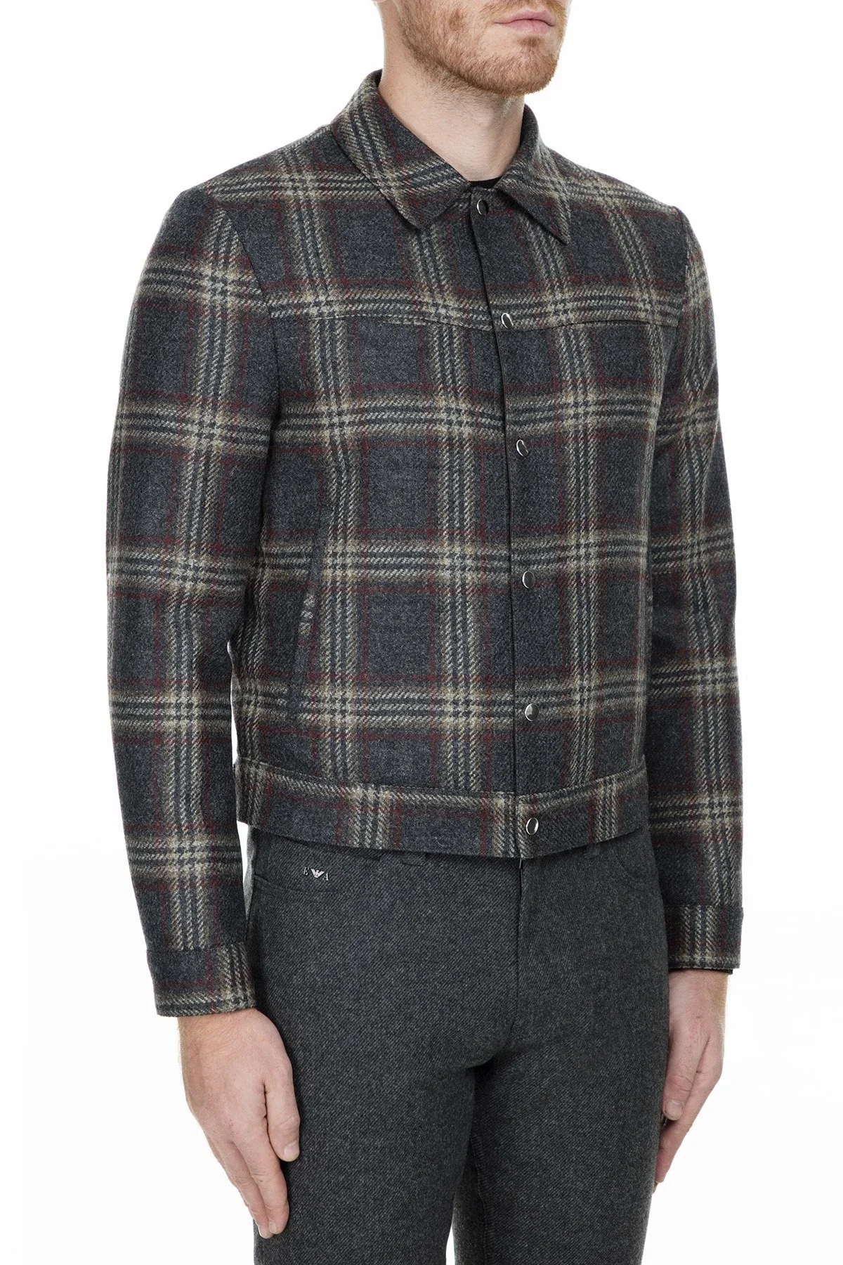 Emporio Armani Erkek Mont 41R350 41244 632 GRİ - 4