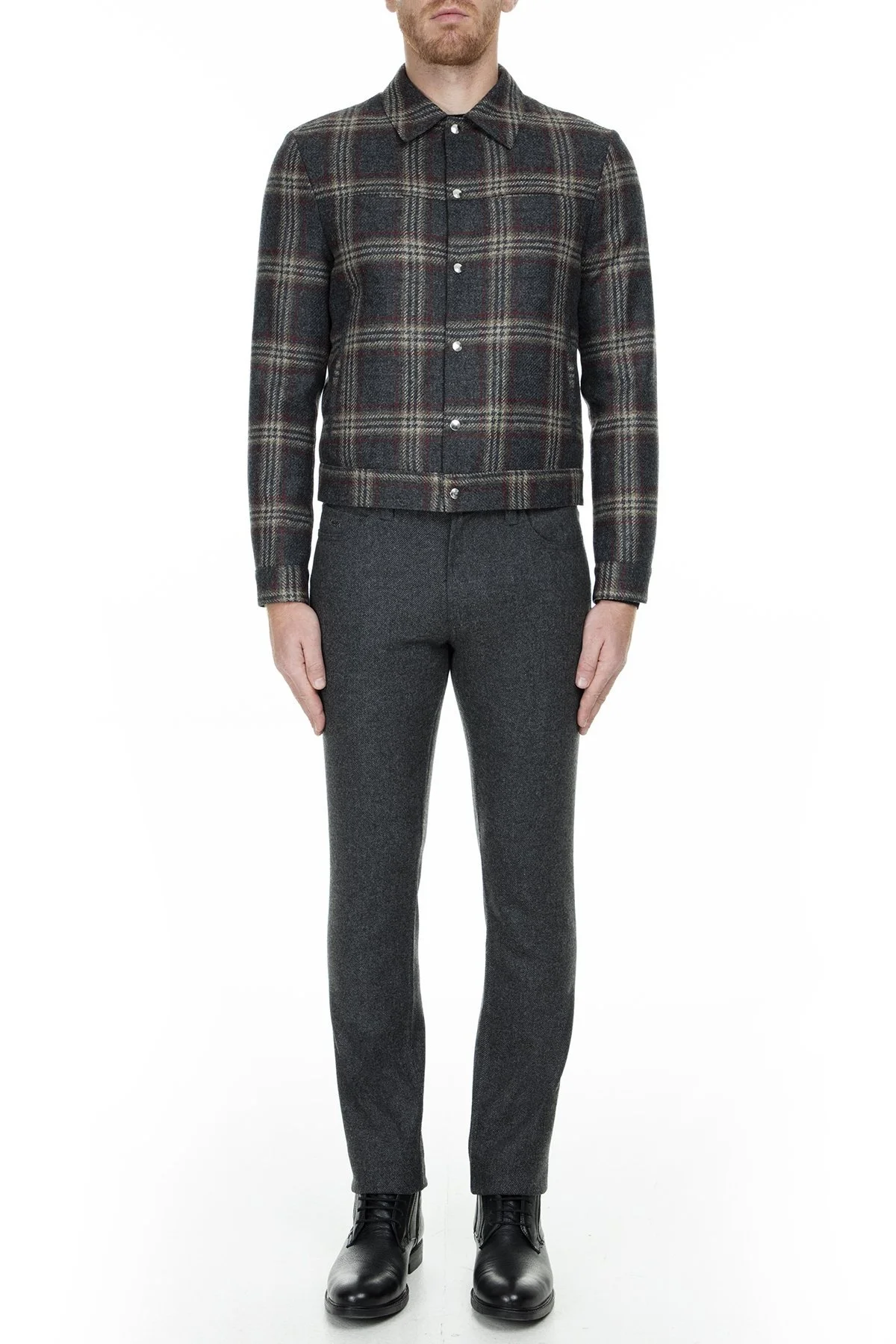 Emporio Armani Erkek Mont 41R350 41244 632 GRİ - 5