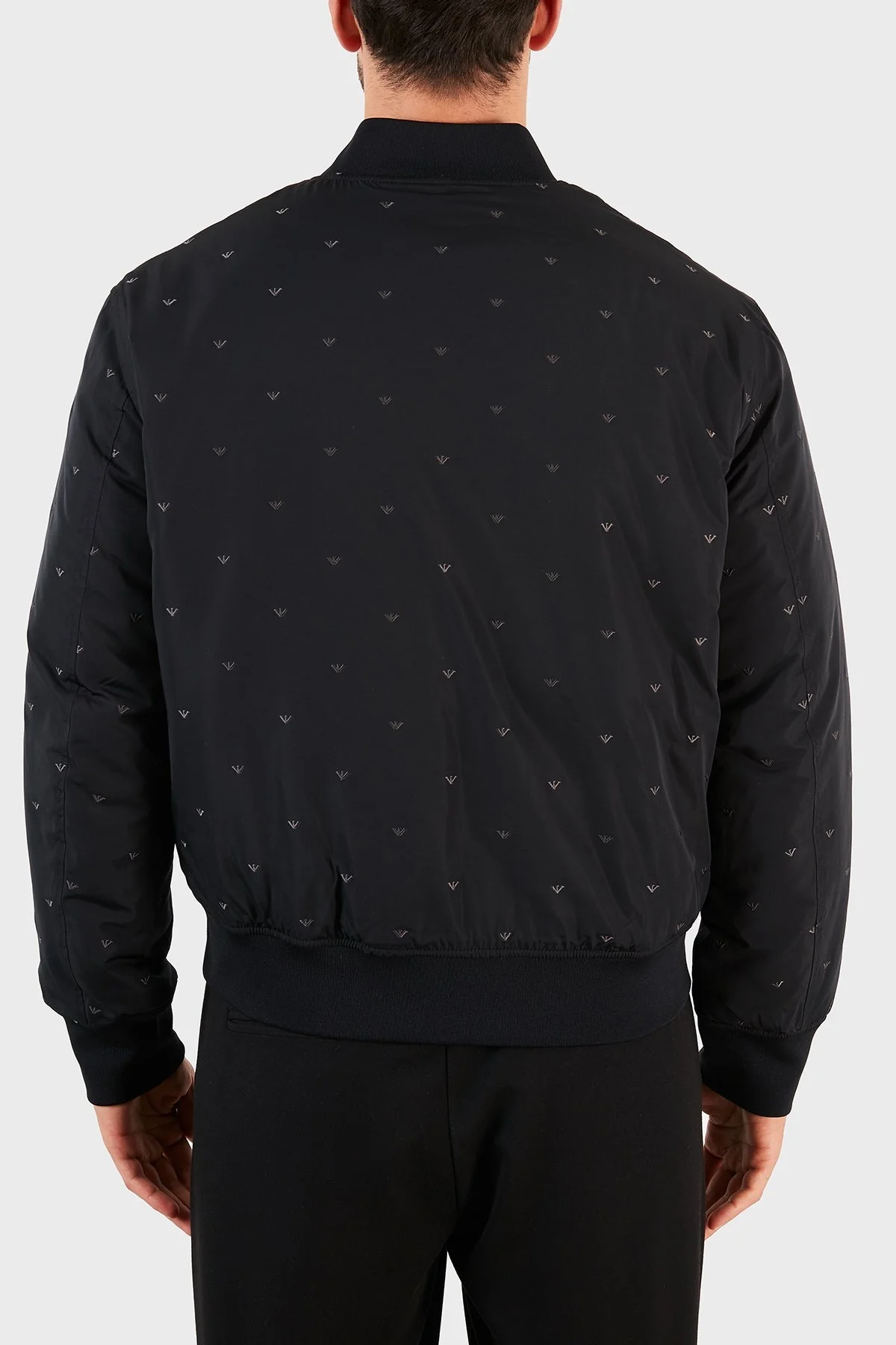 Emporio Armani Çift Taraflı Dik Yaka Cepli Erkek Mont 6K1B96 1NPEZ 0025 SİYAH - 3