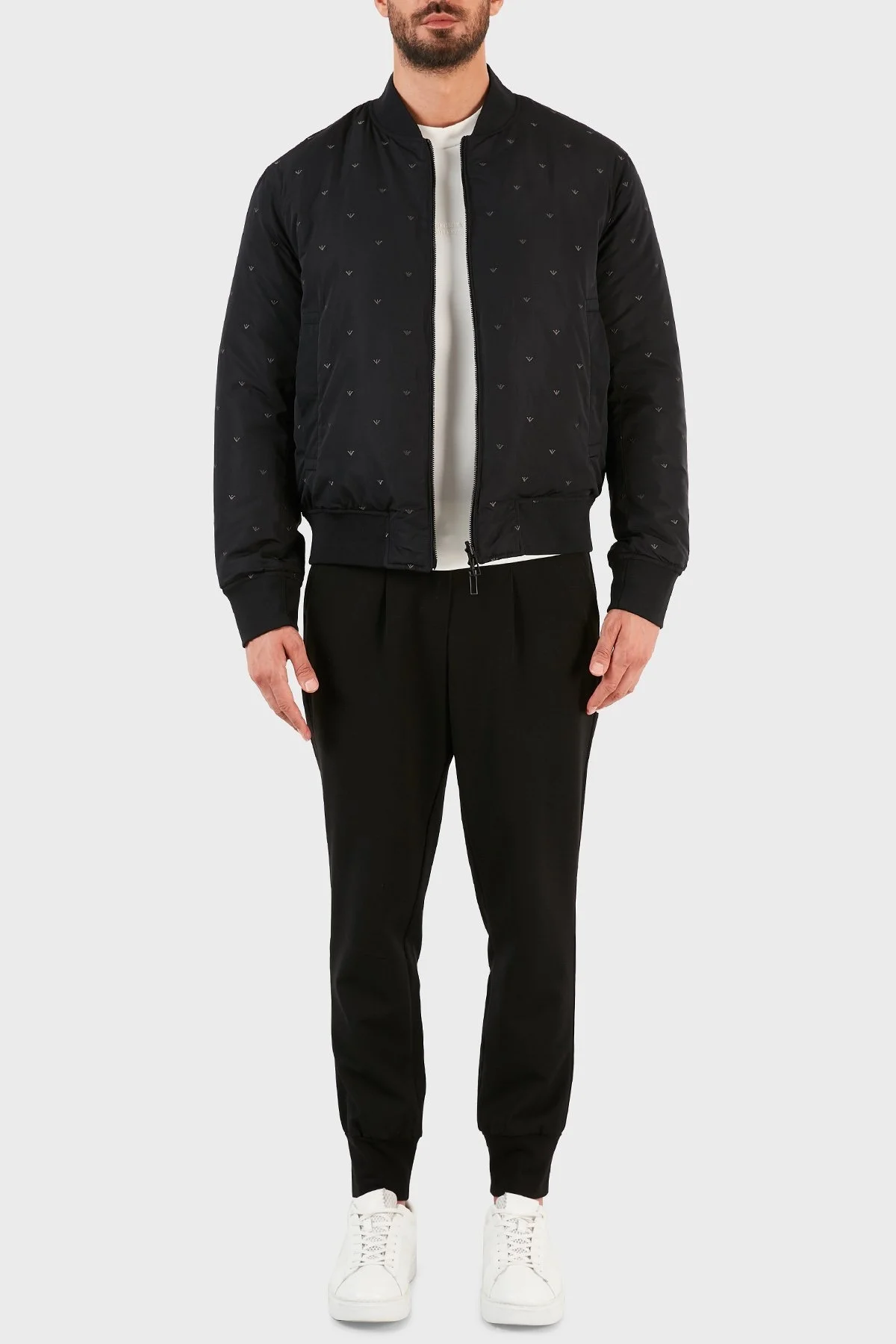 Emporio Armani Çift Taraflı Dik Yaka Cepli Erkek Mont 6K1B96 1NPEZ 0025 SİYAH - 6