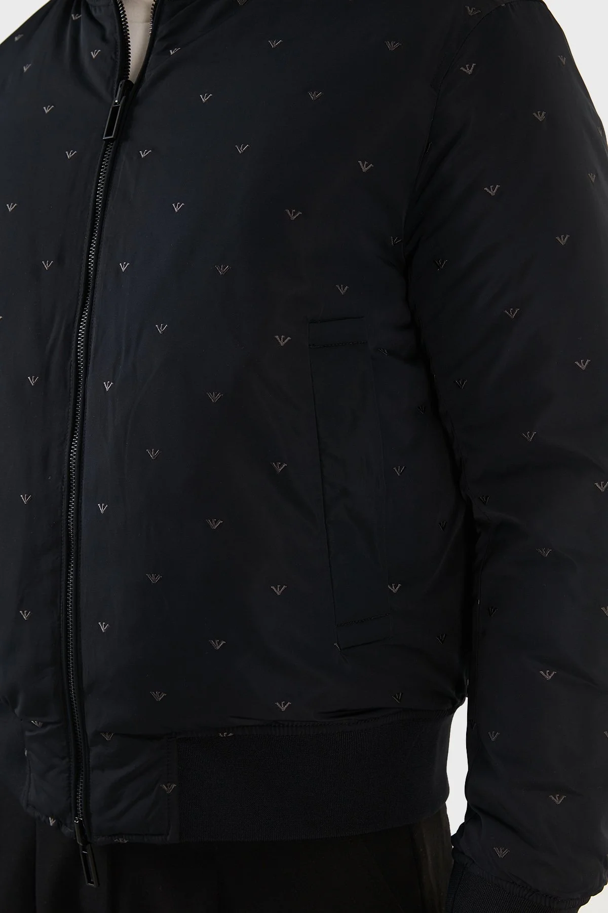 Emporio Armani Çift Taraflı Dik Yaka Cepli Erkek Mont 6K1B96 1NPEZ 0025 SİYAH - 7