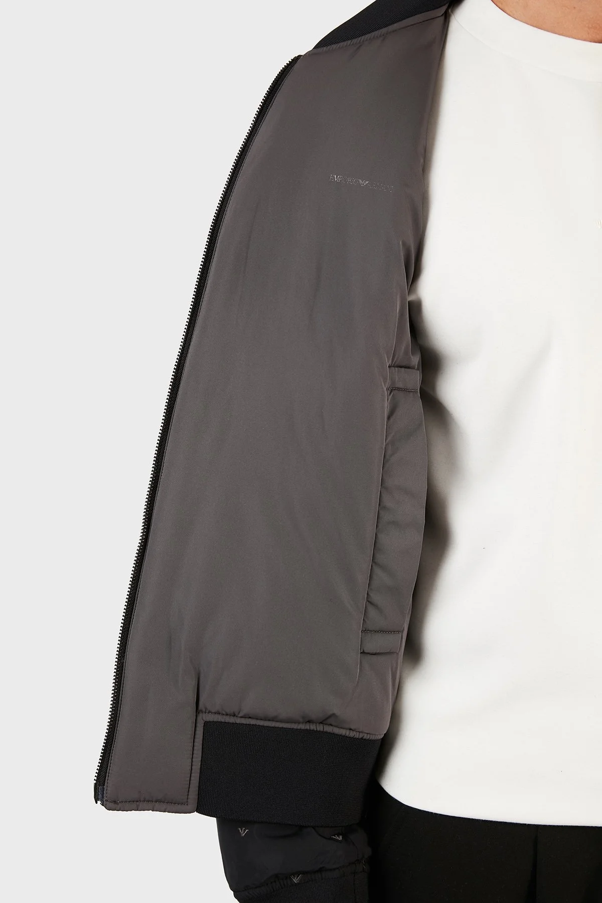 Emporio Armani Çift Taraflı Dik Yaka Cepli Erkek Mont 6K1B96 1NPEZ 0025 SİYAH - 8