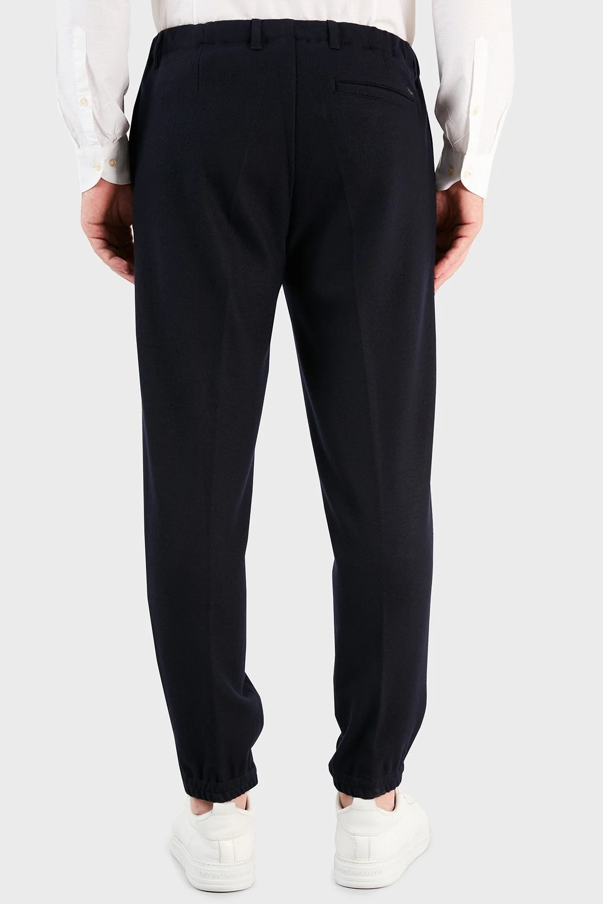 Emporio Armani Belden Bağlamalı Cepli % 100 Yün Erkek Pantolon 6K1PH5 1JVVZ 0920 LACİVERT - 3