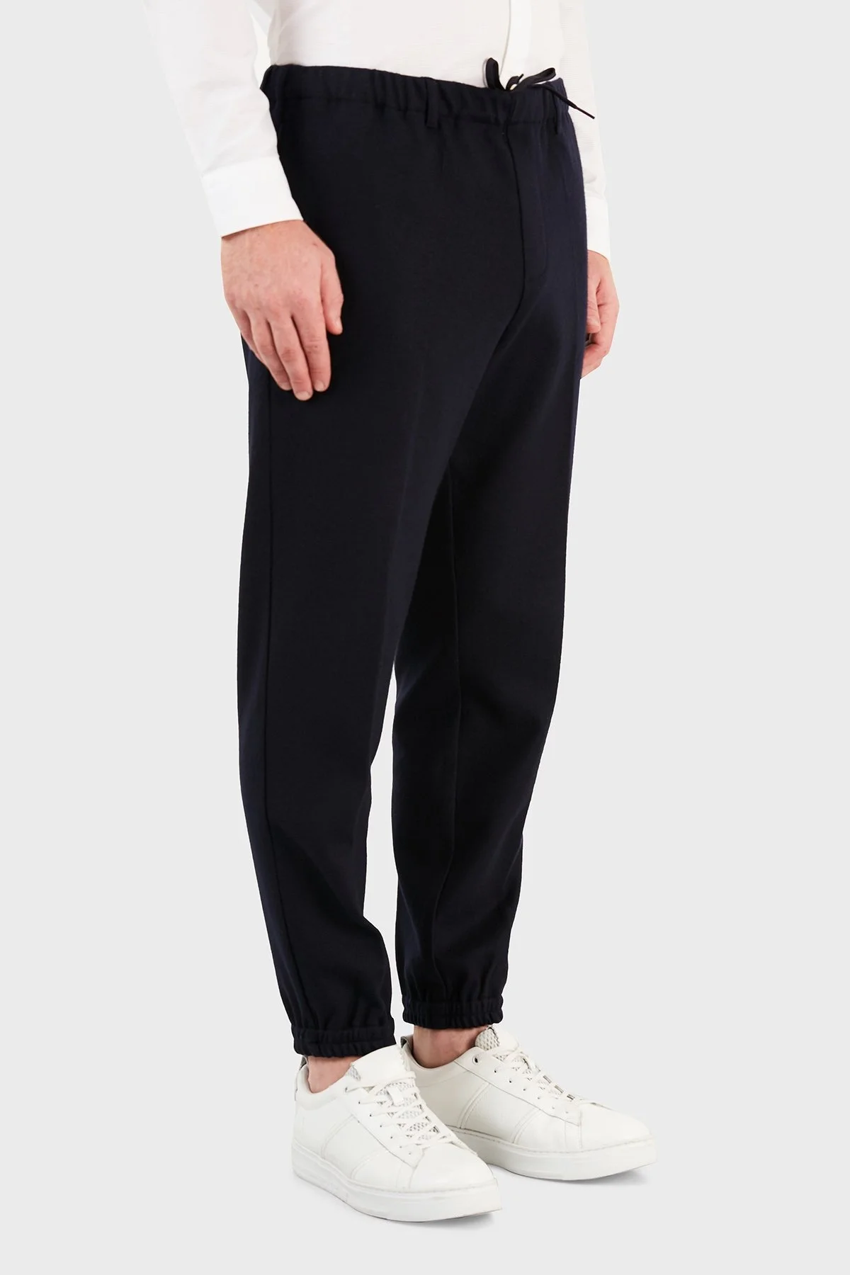 Emporio Armani Belden Bağlamalı Cepli % 100 Yün Erkek Pantolon 6K1PH5 1JVVZ 0920 LACİVERT - 4