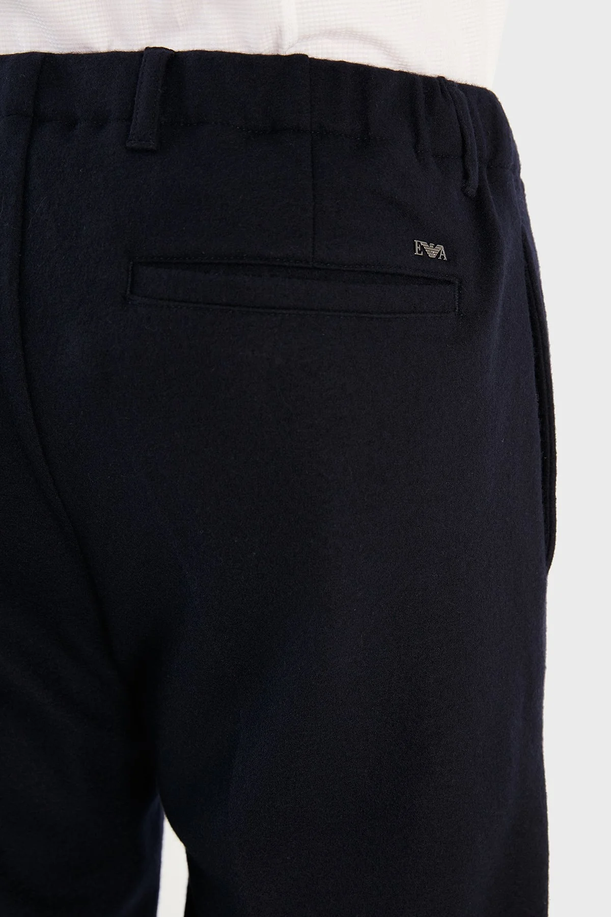 Emporio Armani Belden Bağlamalı Cepli % 100 Yün Erkek Pantolon 6K1PH5 1JVVZ 0920 LACİVERT - 7