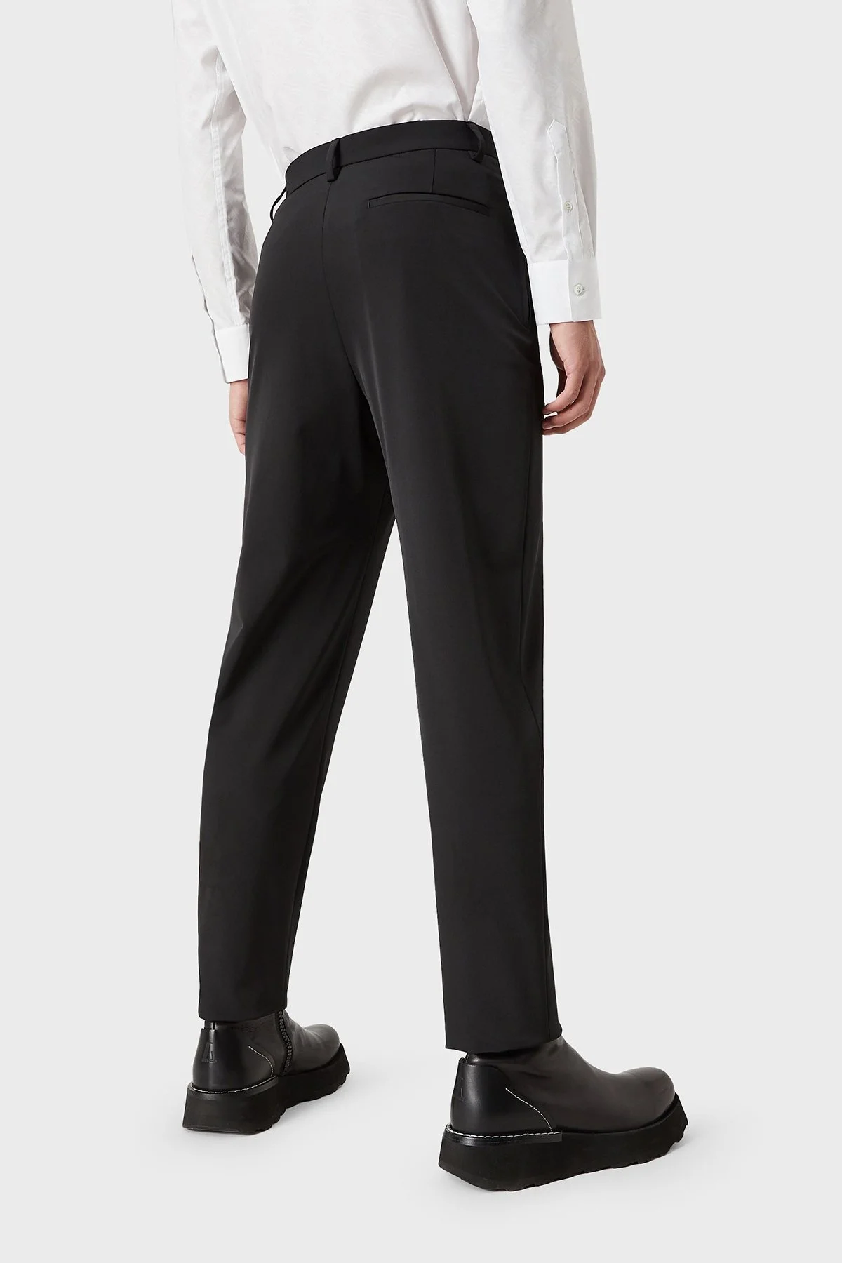 Emporio Armani Yüksek Bel Cepli Chino Erkek Pantolon B1P820 B1525 999 SİYAH - 2