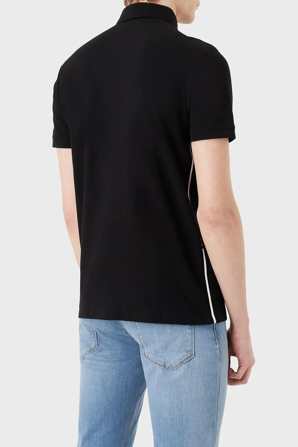 Emporio Armani % 100 Pamuk Regular Fit Erkek Polo T Shirt 3R1F67 1JCYZ 0093 SİYAH - 2
