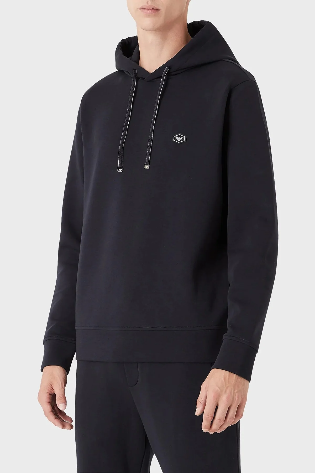 Emporio Armani Regular Fit Kapüşonlu Pamuklu Erkek Sweat 8N1MD0 1JHSZ 0920 LACİVERT - 5