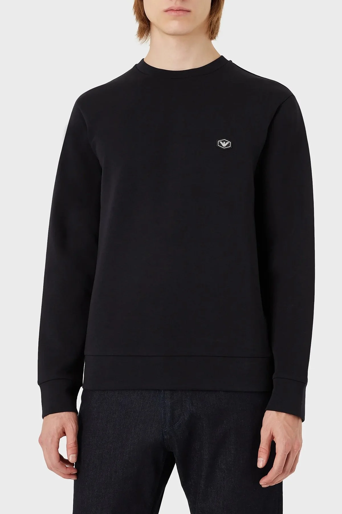 Emporio Armani Regular Fit Bisiklet Yaka Pamuklu Erkek Sweat 8N1MD1 1JHSZ 0920 LACİVERT - 1