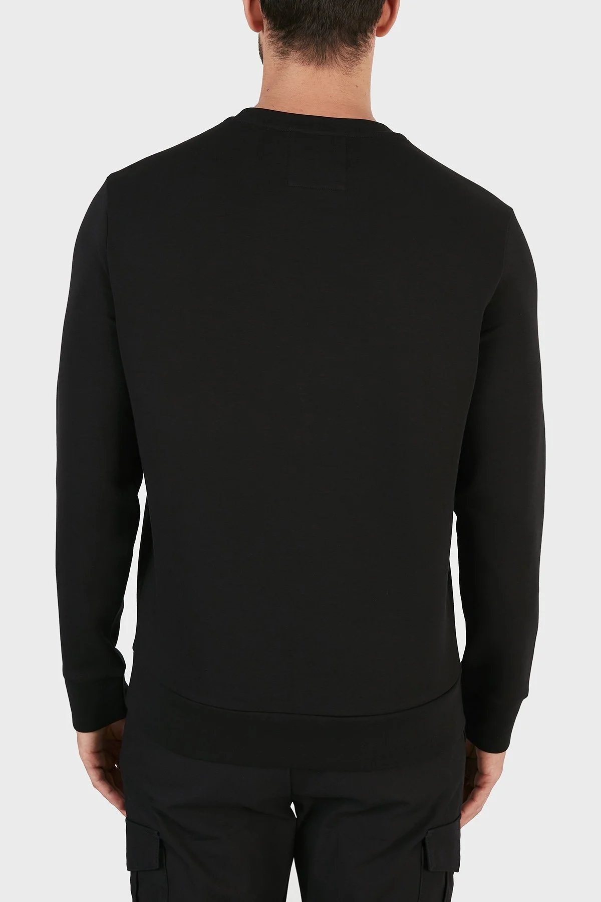 Emporio Armani Regular Fit Bisiklet Yaka Pamuklu Erkek Sweat 8N1MD1 1JHSZ 0999 SİYAH - 3