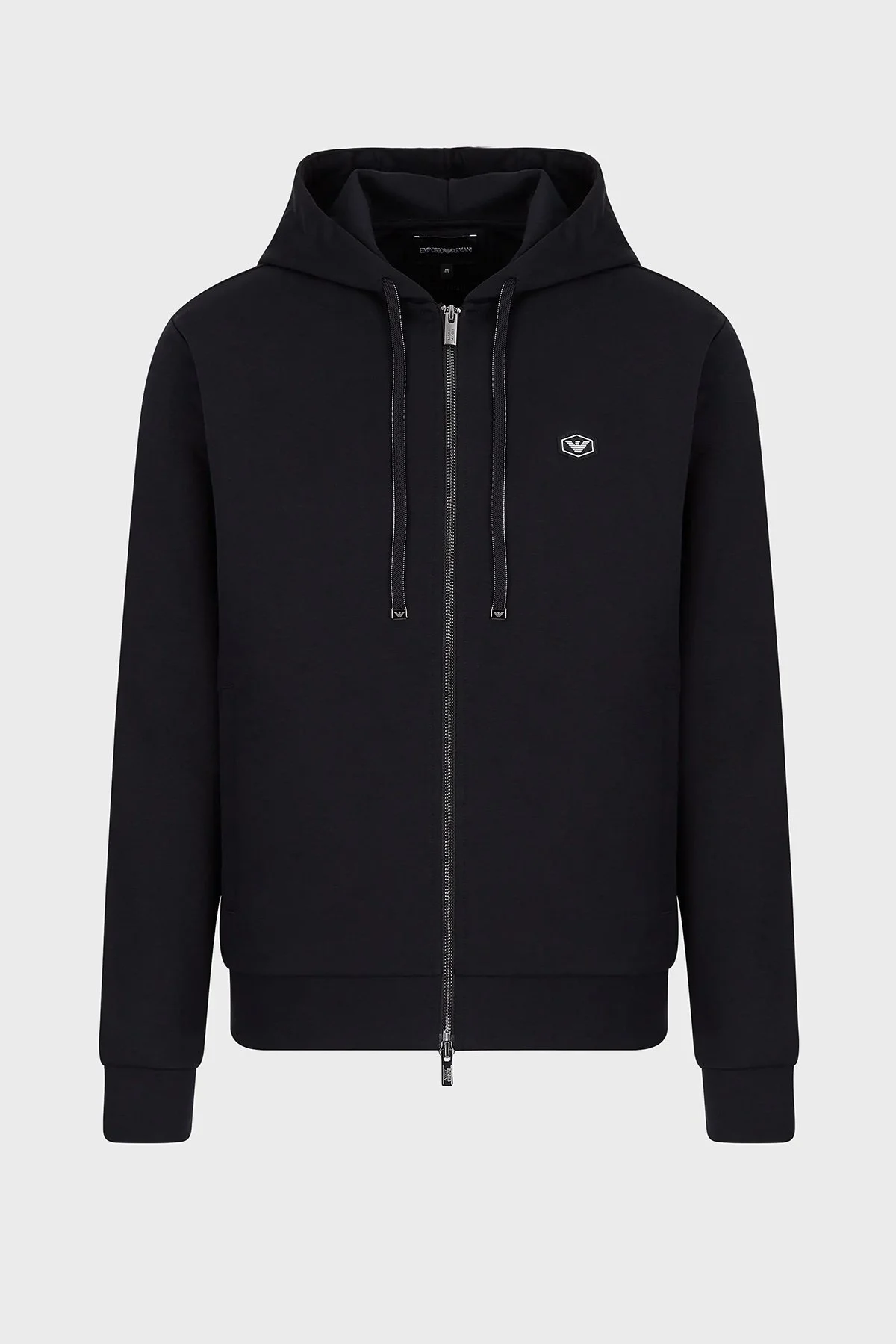 Emporio Armani Kapüşonlu Cepli Fermuarlı Pamuklu Erkek Sweat 8N1MG0 1JBTZ 0920 LACİVERT - 5