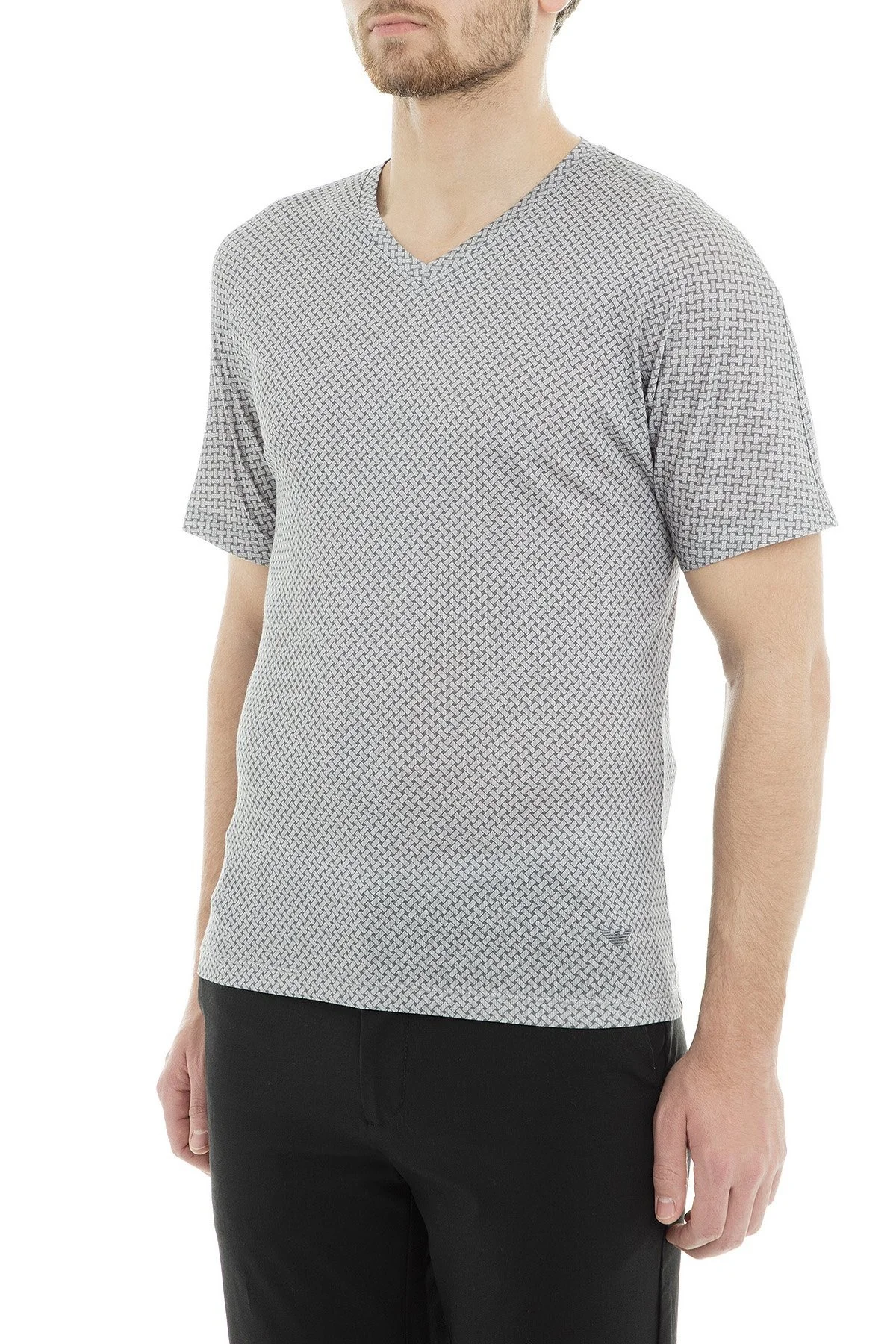 Emporio Armani Erkek T Shirt 3G1T6Q 1JQ4Z F605 GRİ - 3