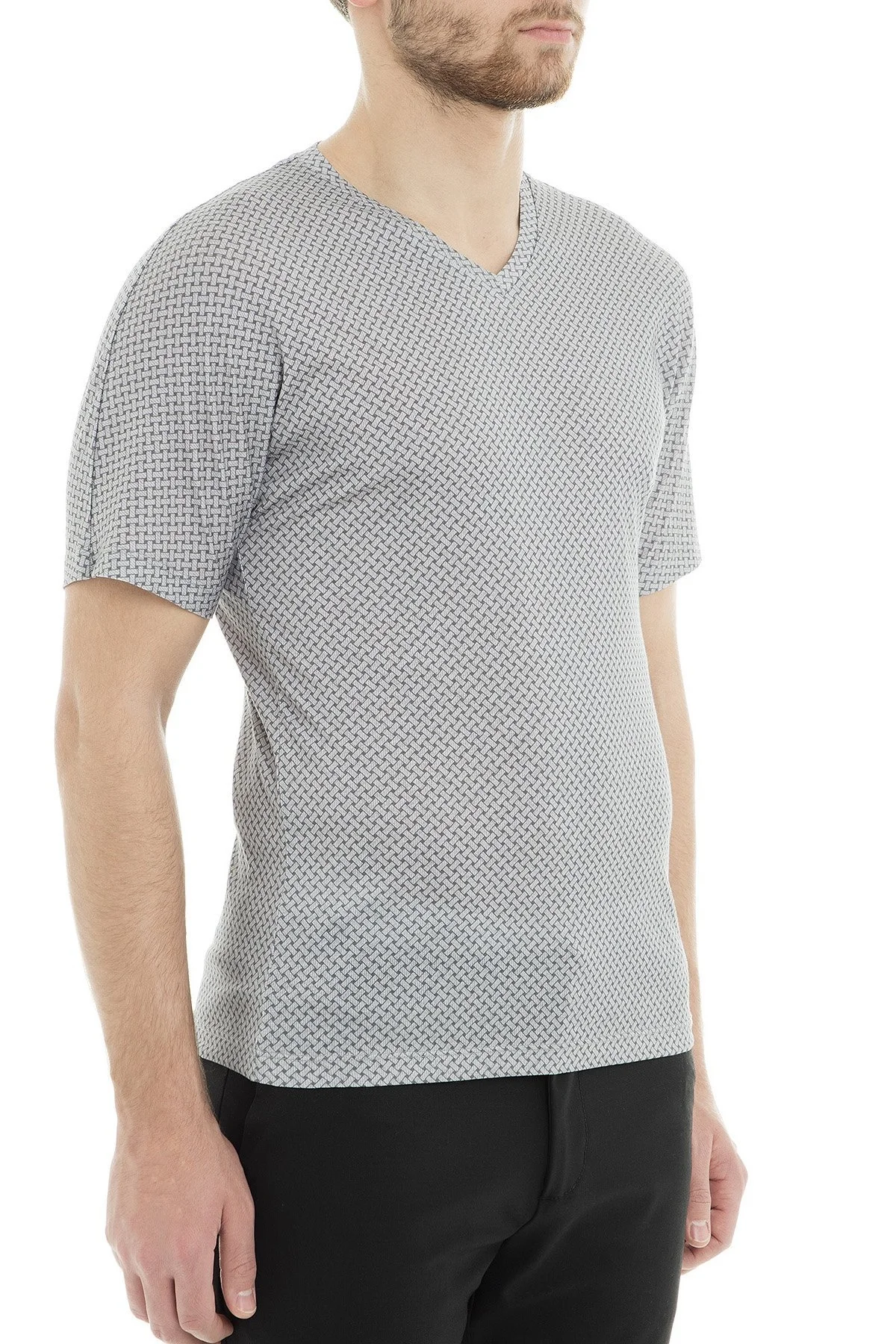 Emporio Armani Erkek T Shirt 3G1T6Q 1JQ4Z F605 GRİ - 4