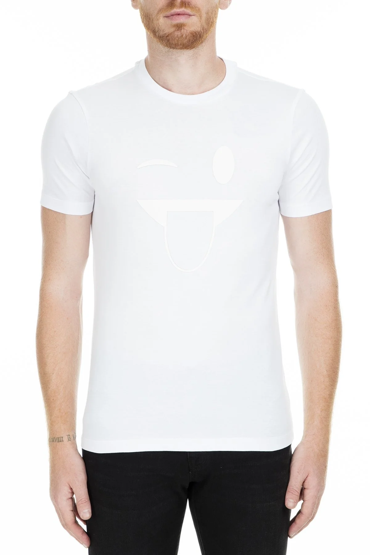 Emporio Armani Erkek T Shirt 3G1T92 1J00Z 0100 BEYAZ - 1