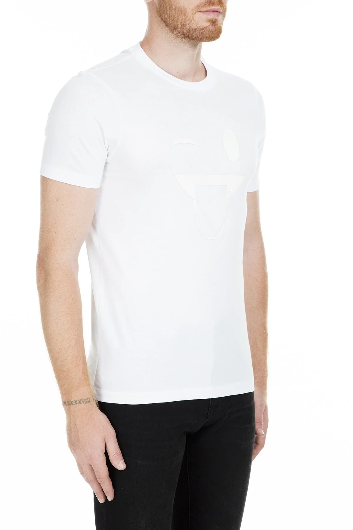 Emporio Armani Erkek T Shirt 3G1T92 1J00Z 0100 BEYAZ - 4