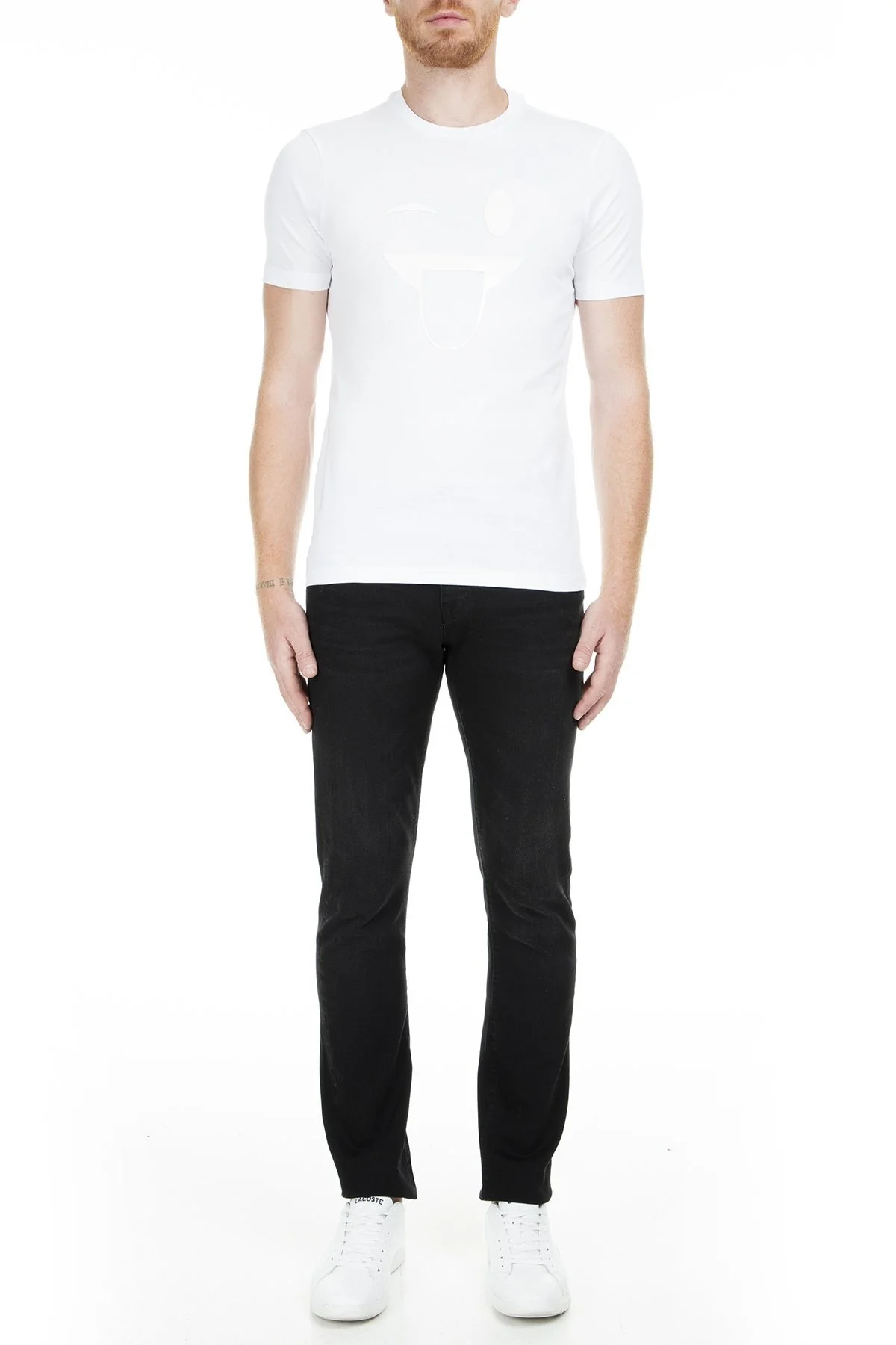 Emporio Armani Erkek T Shirt 3G1T92 1J00Z 0100 BEYAZ - 5