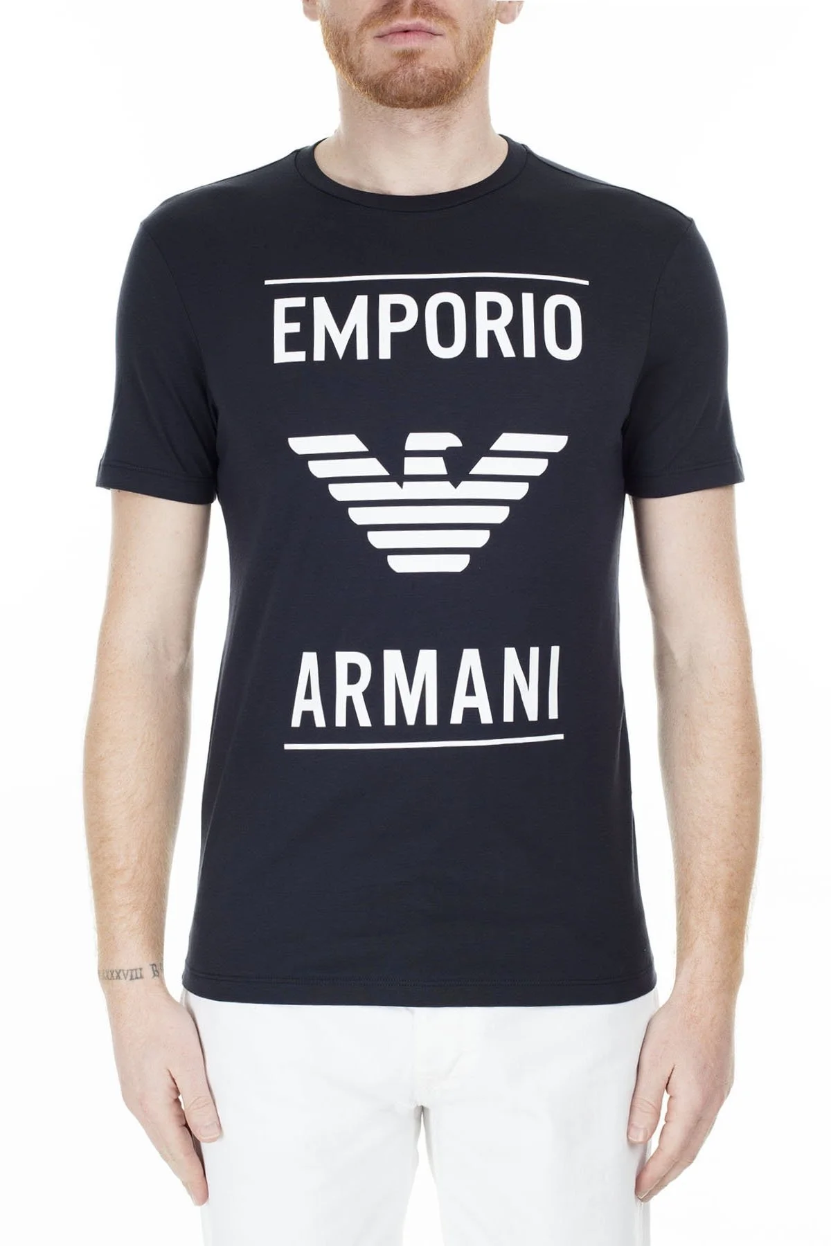 Emporio Armani Erkek T Shirt S 6G1TE7 1JNQZ 0922 LACİVERT - 1