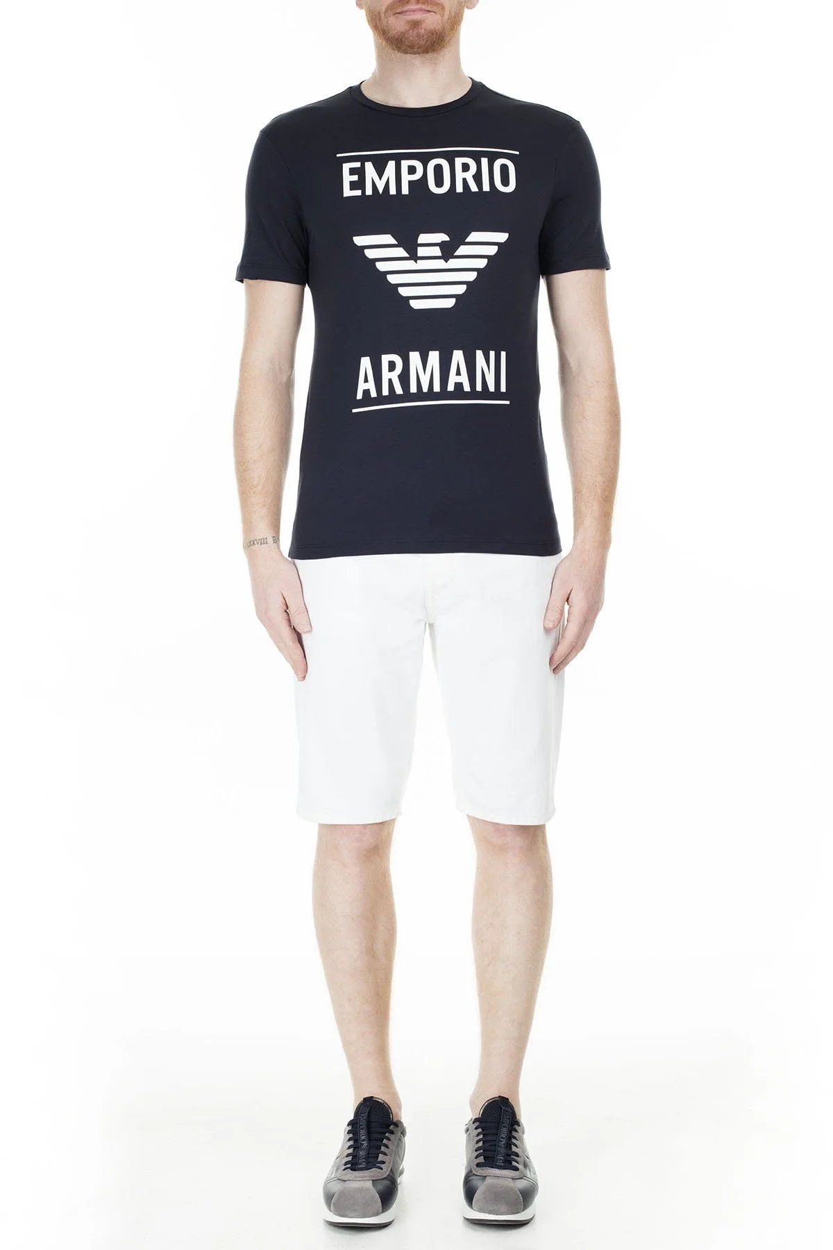 Emporio Armani Erkek T Shirt S 6G1TE7 1JNQZ 0922 LACİVERT - 5