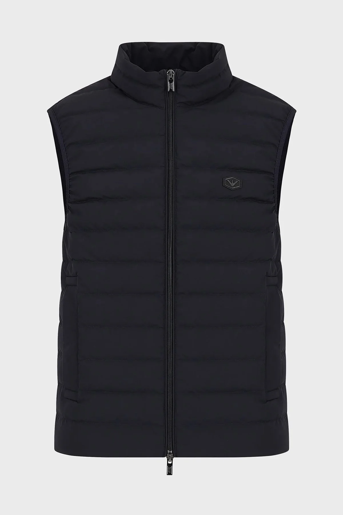 Emporio Armani Suya ve Soğuğa Karşı Dayanıklı Dik Yaka Slim Fit Şişme Erkek Yelek 8N1BQ1 1NLRZ 0920 LACİVERT - 5