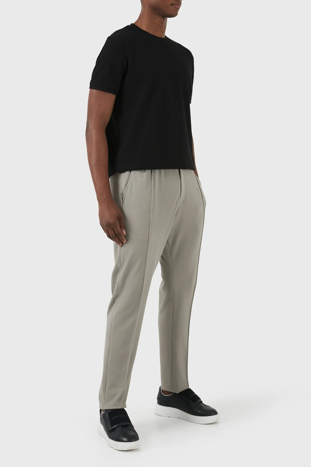 Emporio Armani Esnek Regular Fit Düz Paça Çımalı Erkek Pantolon E31P59 F1733 627 HAKİ - 1