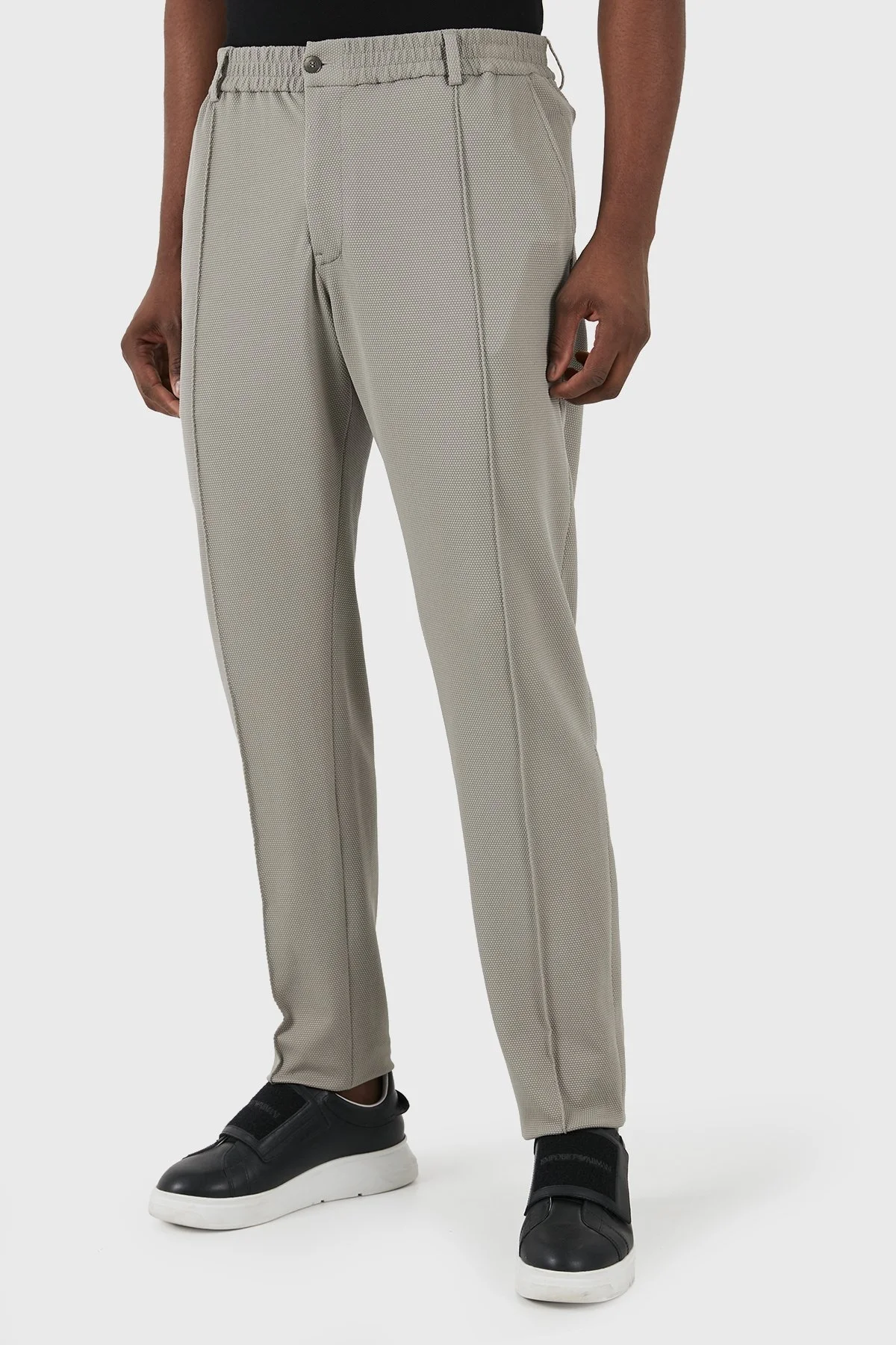 Emporio Armani Esnek Regular Fit Düz Paça Çımalı Erkek Pantolon E31P59 F1733 627 HAKİ - 2
