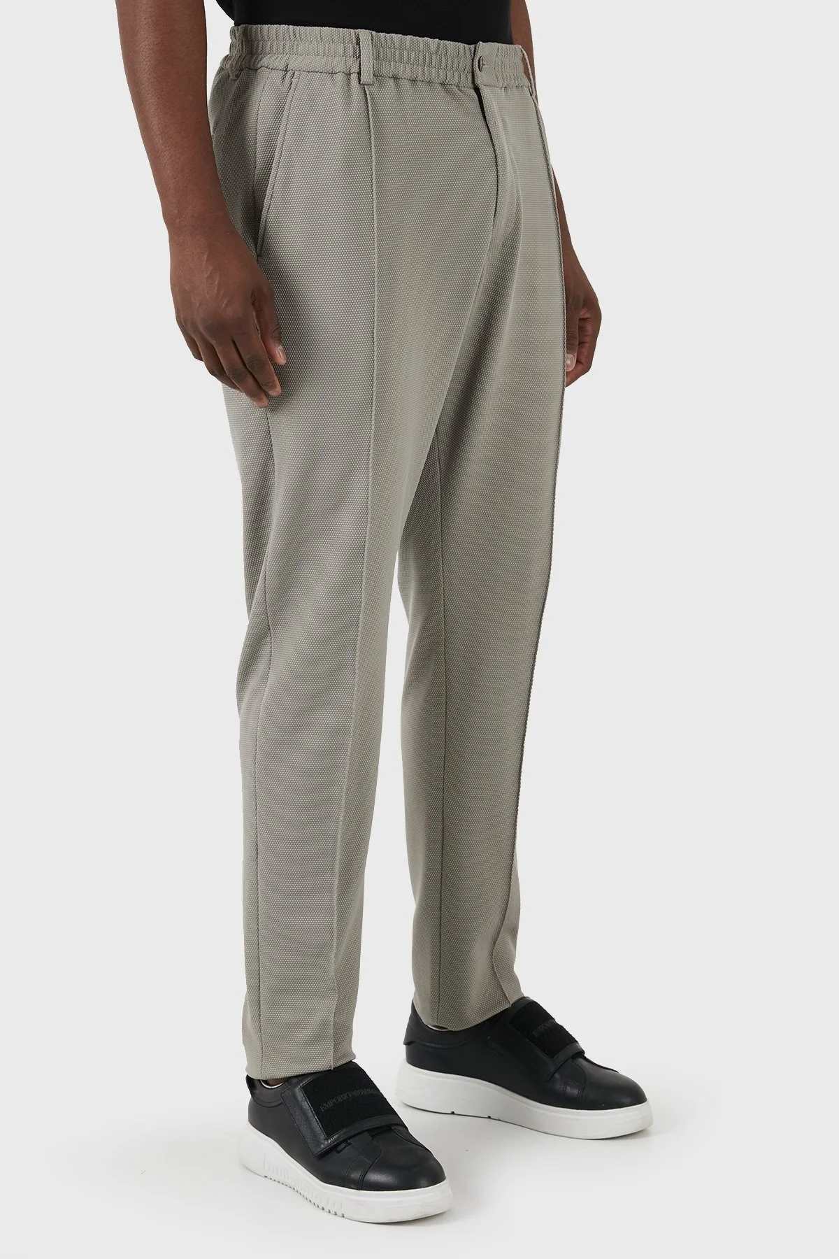 Emporio Armani Esnek Regular Fit Düz Paça Çımalı Erkek Pantolon E31P59 F1733 627 HAKİ - 4