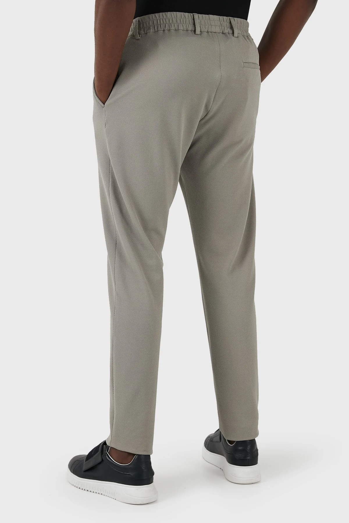 Emporio Armani Esnek Regular Fit Düz Paça Çımalı Erkek Pantolon E31P59 F1733 627 HAKİ - 5