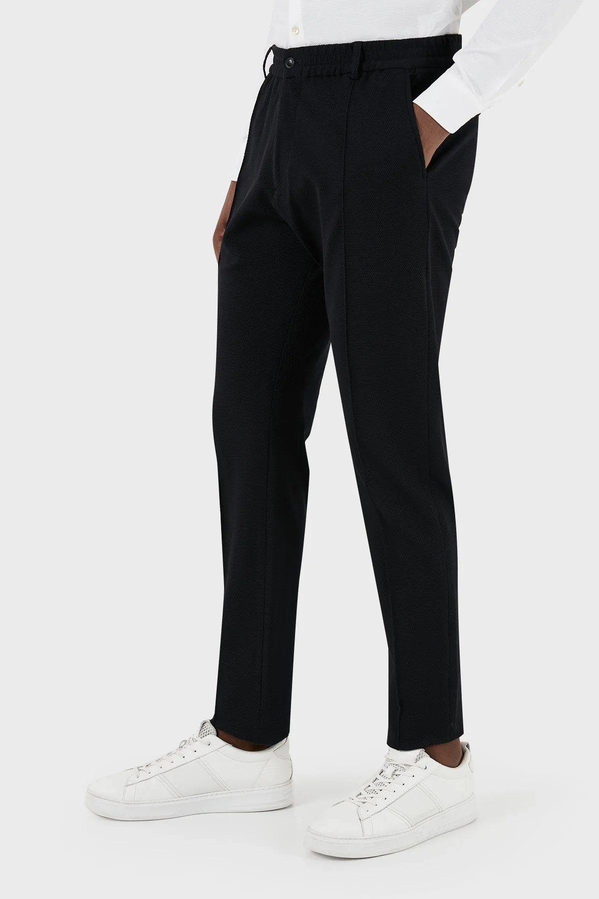 Emporio Armani Esnek Regular Fit Düz Paça Çımalı Erkek Pantolon E31P59 F1733 999 SİYAH - 2