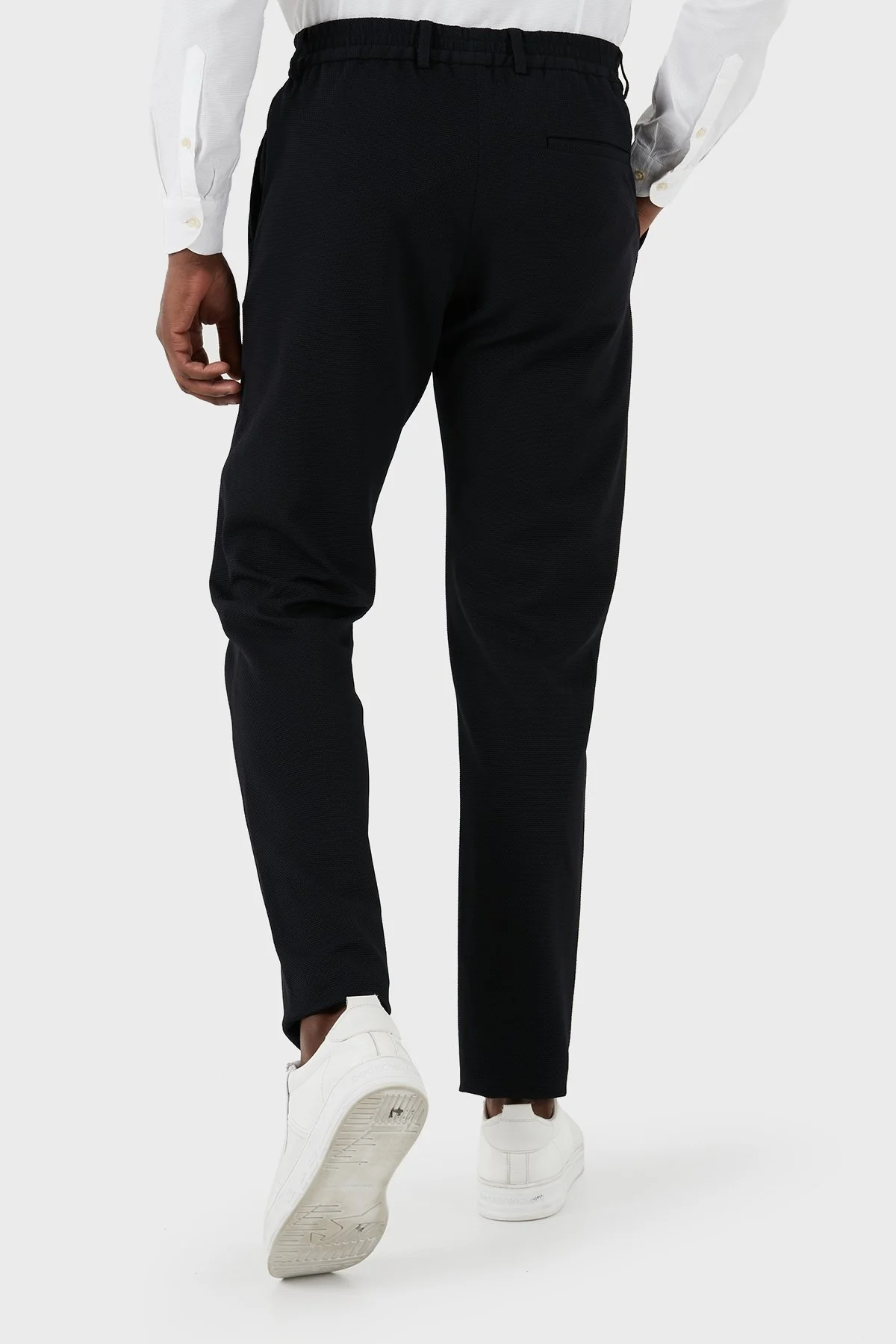 Emporio Armani Esnek Regular Fit Düz Paça Çımalı Erkek Pantolon E31P59 F1733 999 SİYAH - 3