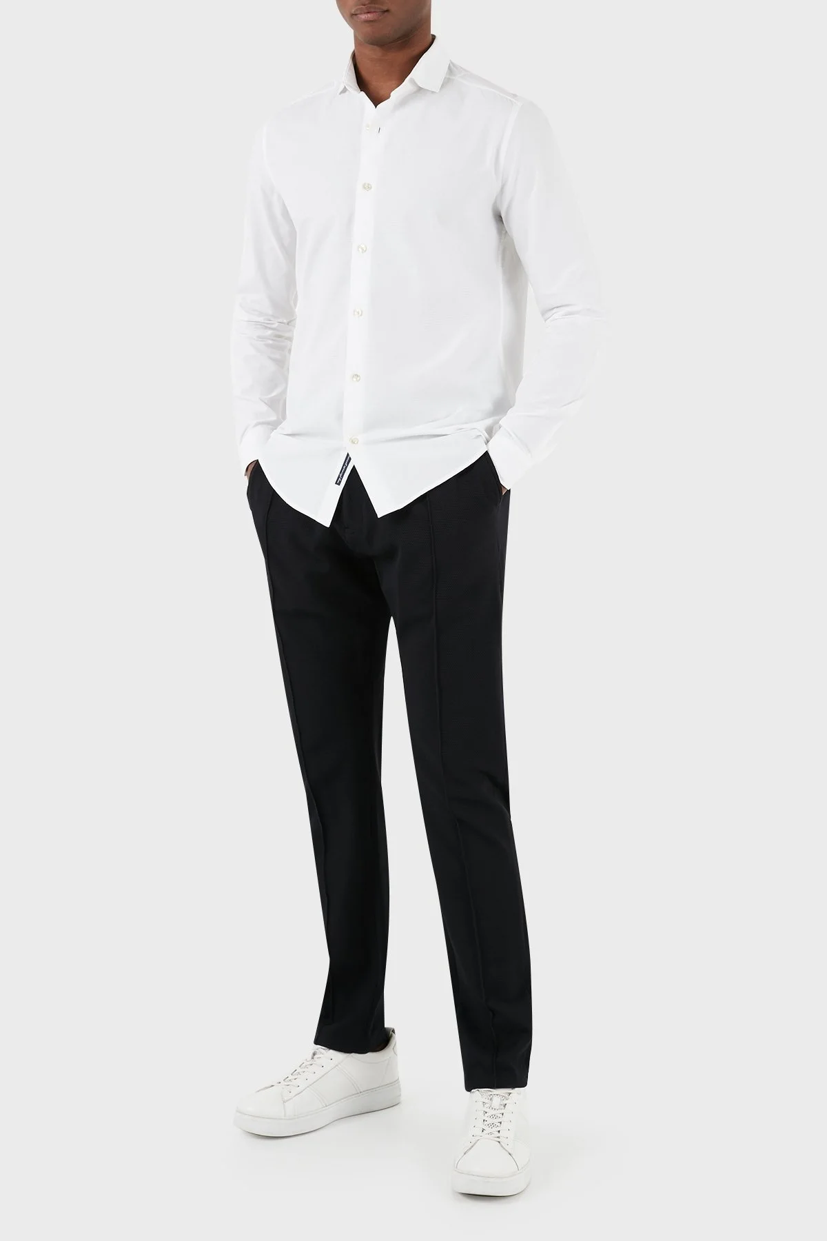 Emporio Armani Esnek Regular Fit Düz Paça Çımalı Erkek Pantolon E31P59 F1733 999 SİYAH - 4