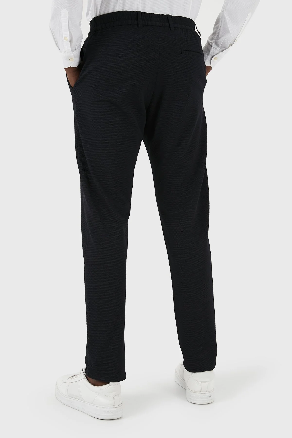 Emporio Armani Esnek Regular Fit Düz Paça Çımalı Erkek Pantolon E31P59 F1733 999 SİYAH - 6