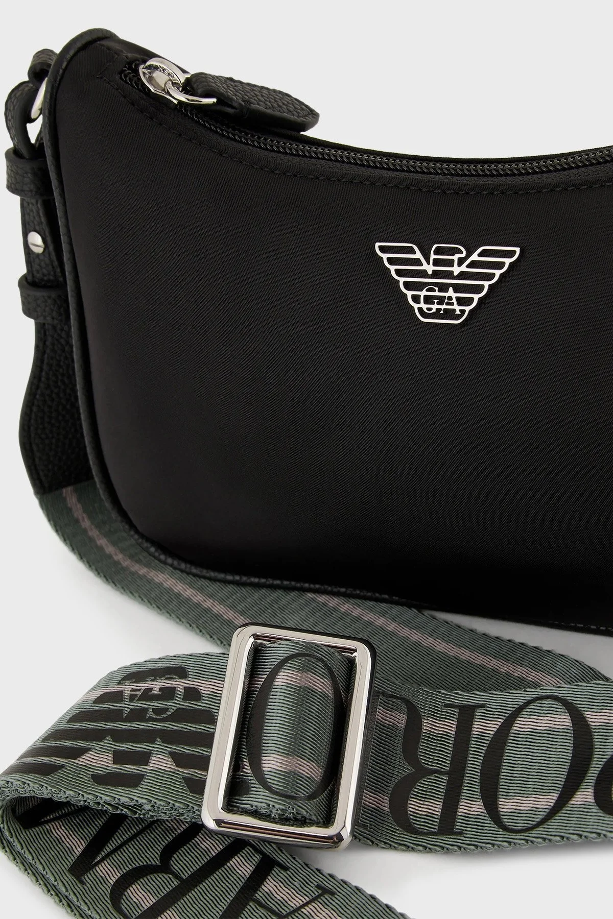 Emporio Armani Fermuarlı Baget Bayan Çanta Y3H293 YWS1E 80001 SİYAH - 5