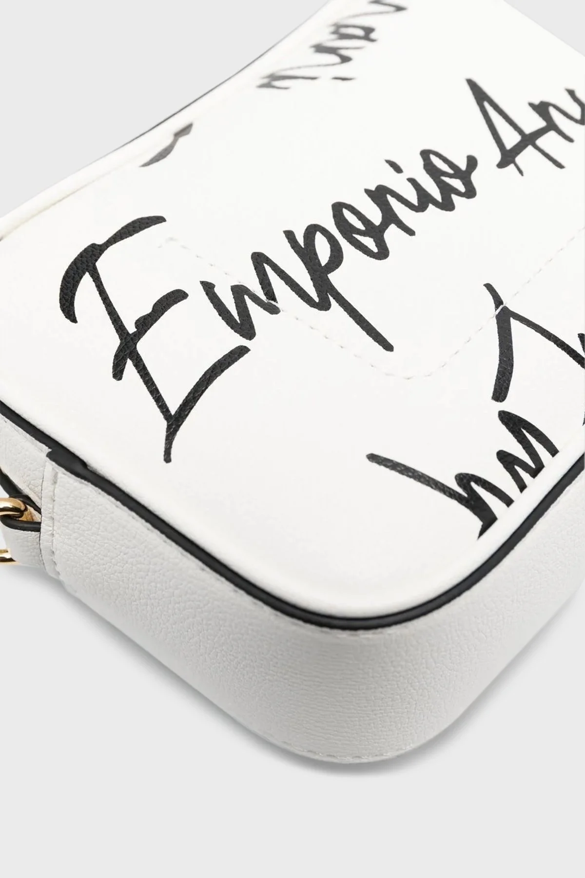 Emporio Armani Fermuarlı Çıkarılabilir Askılı Bayan Çanta Y3H276 Y486A 88048 BEYAZ - 4