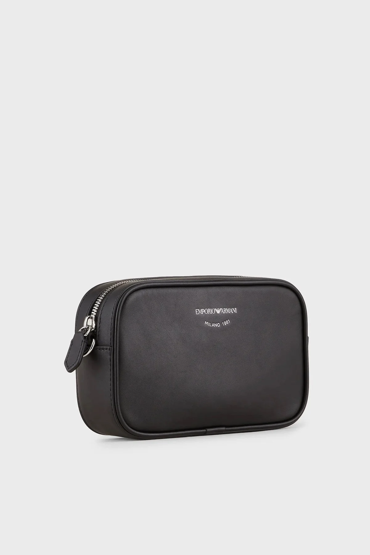 Emporio Armani Fermuarlı Çıkarılabilir Askılı Hakiki Deri Bayan Çanta Y3H276 Y478E 80001 SİYAH - 3