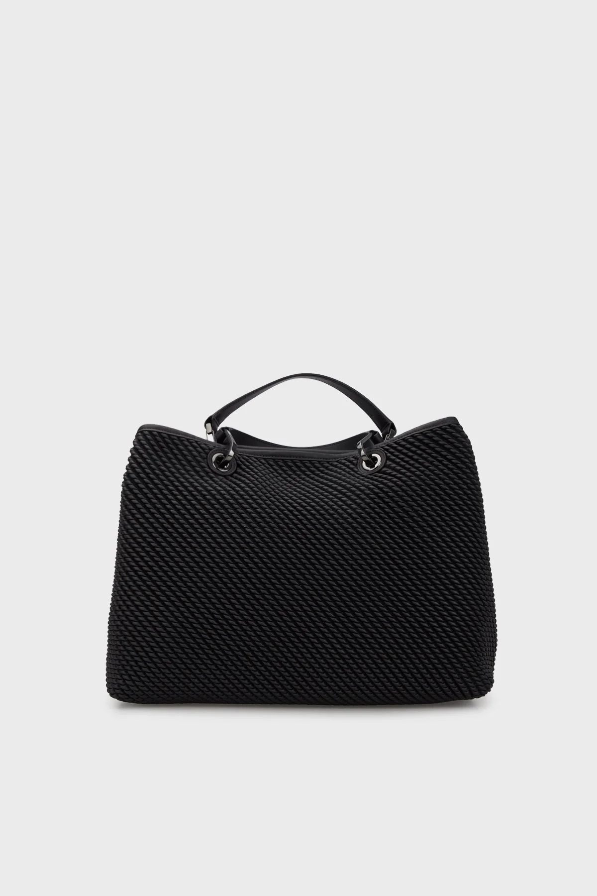 Emporio Armani Fermuarlı Çıkarılabilir Omuz Askılı Bayan Çanta Y3D165 YVZ9I 80001 SİYAH - 3