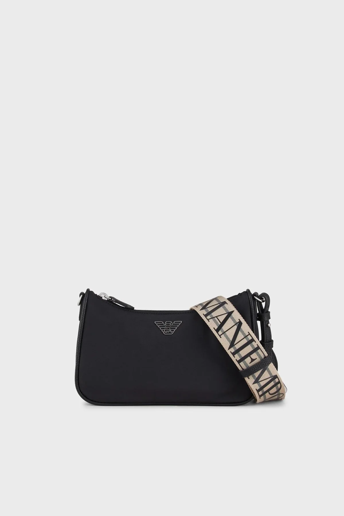 Emporio Armani Fermuarlı Çıkarılabilir Omuz Askılı Bayan Çanta Y3H293 YVL7E 80001 SİYAH - 1