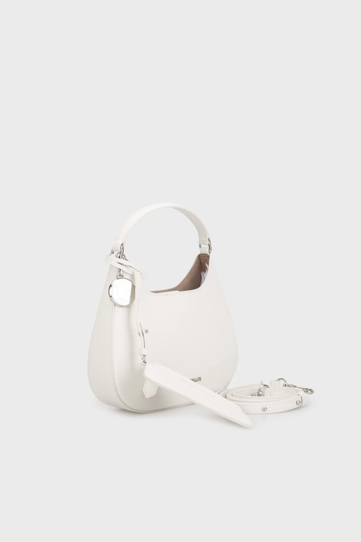Emporio Armani Fermuarlı Çıkarılabilir Omuz Askılı Bayan Çanta Y3H324 YWE9E 80012 BEYAZ - 2